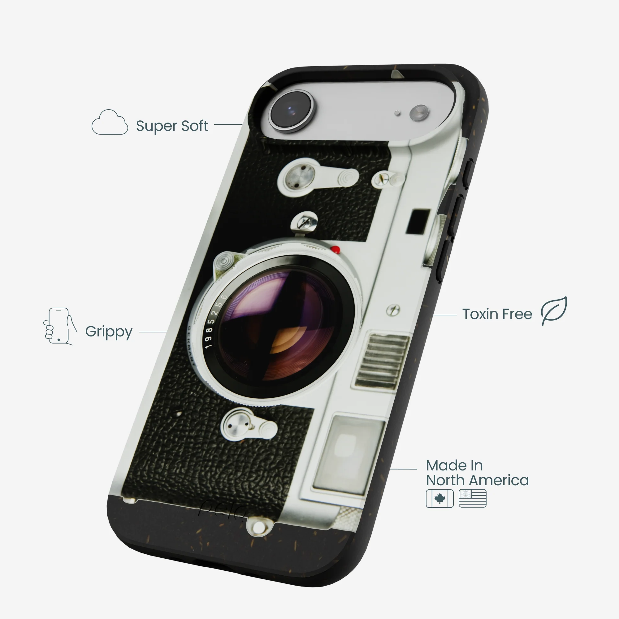 Black Vintage Camera iPhone Air Case - Image 3