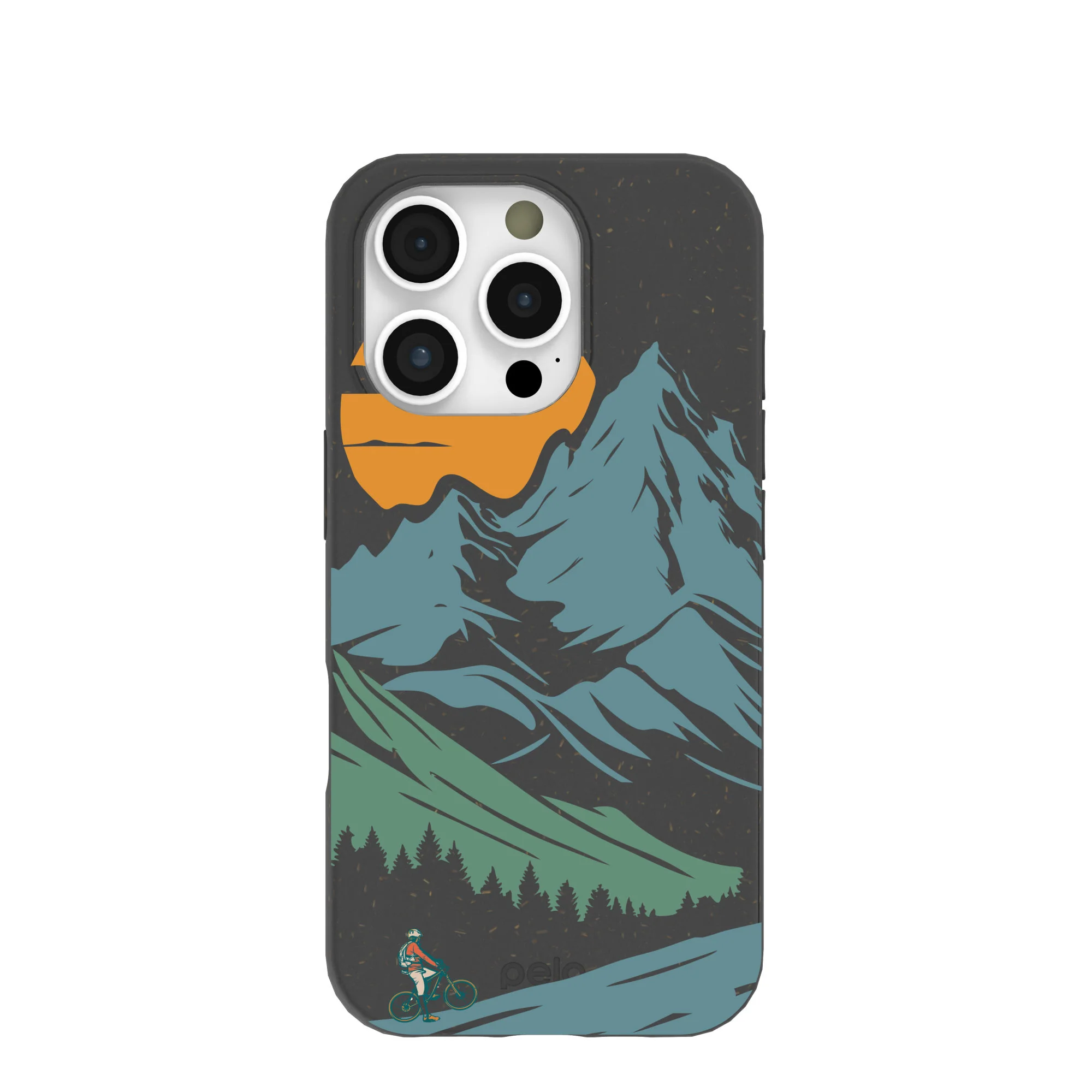 Black Vintage Peaks iPhone 16 Pro Case