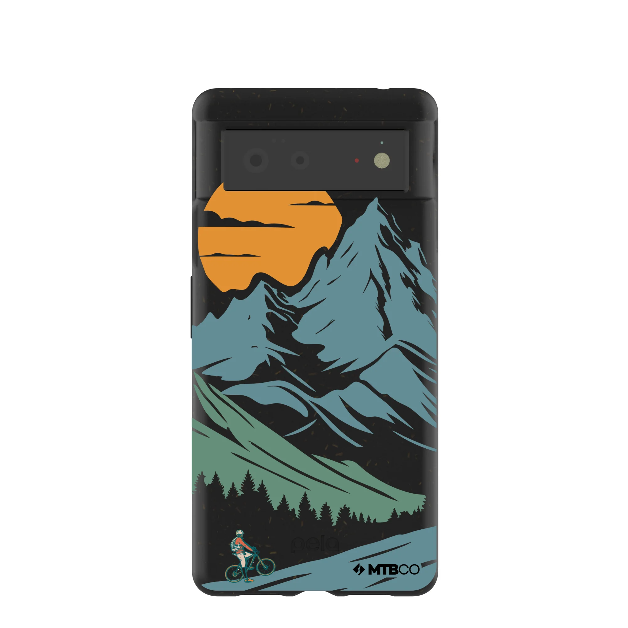 Black Vintage Peaks MTBCO Google Pixel 6 Case