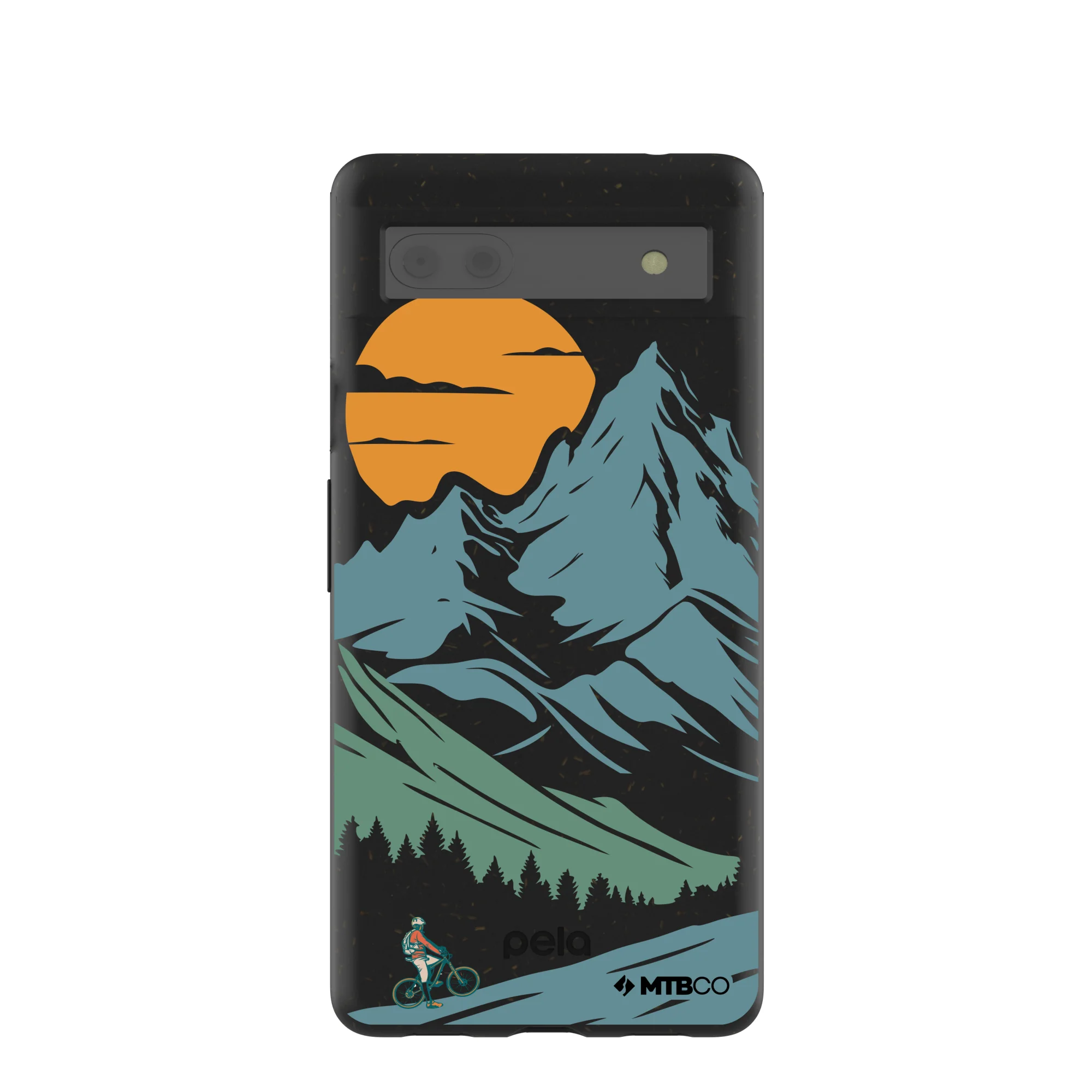 Black Vintage Peaks MTBCO Google Pixel 6a Case