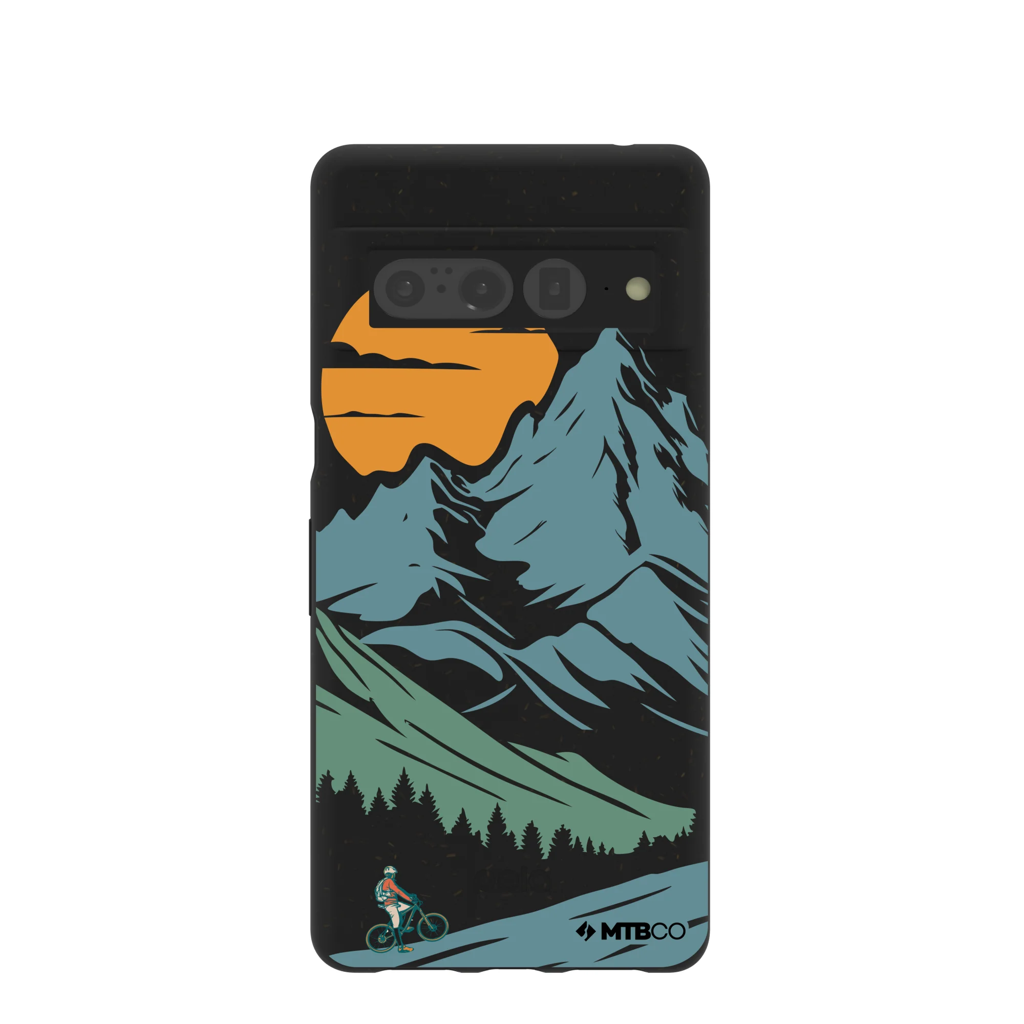 Black Vintage Peaks MTBCO Google Pixel 7 Pro Case