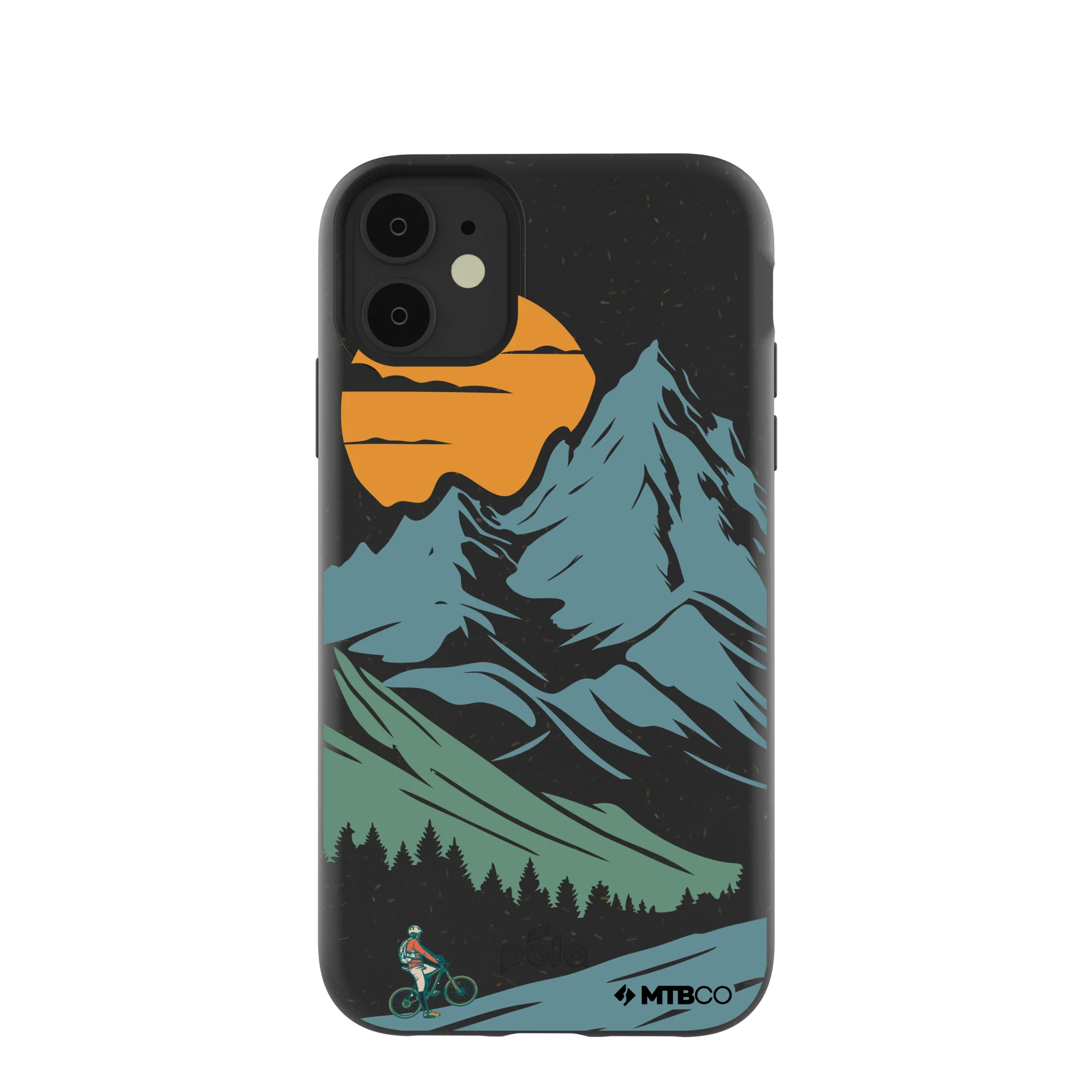 Black Vintage Peaks MTBCO iPhone 11 Case