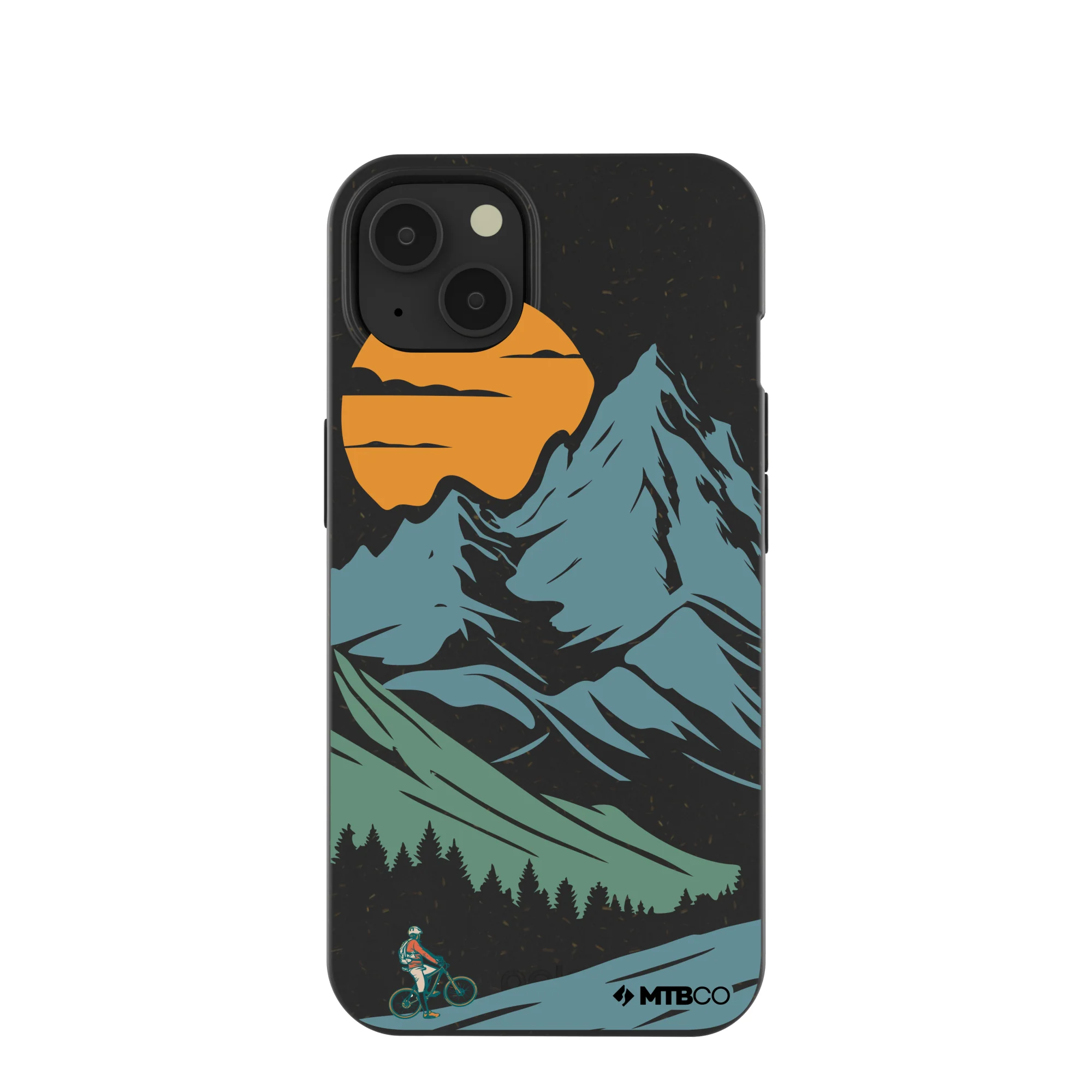 Black Vintage Peaks MTBCO iPhone 13 Case