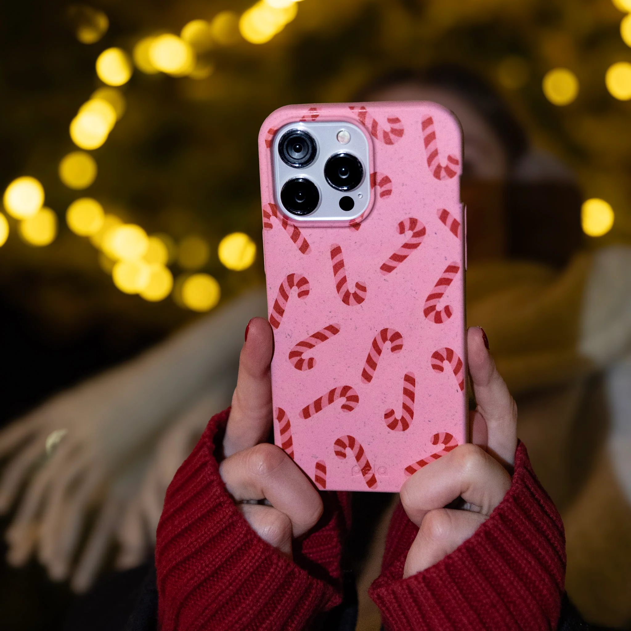 Bubblegum Pink Candy Cane Chaos Google Pixel 9/9 Pro Case - Image 5