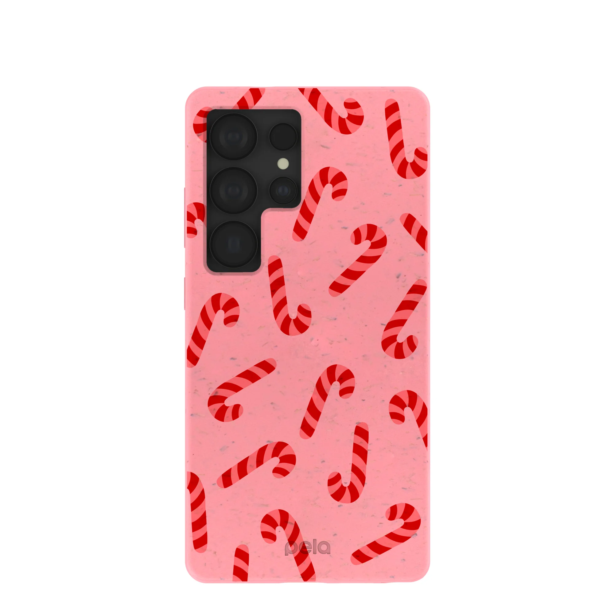 Bubblegum Pink Candy Cane Chaos Samsung Galaxy S25 Ultra Case