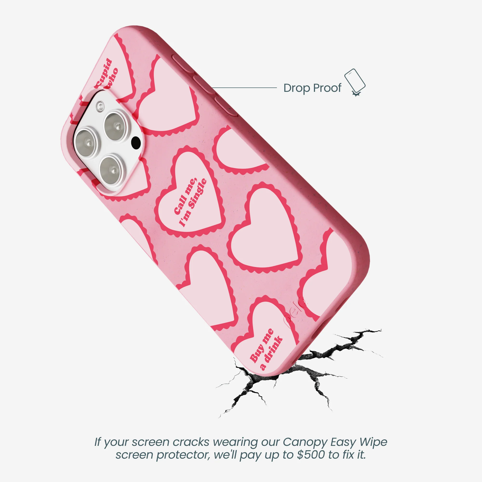 Bubblegum Pink Cupid Who iPhone 16 Pro Max Case - Image 5