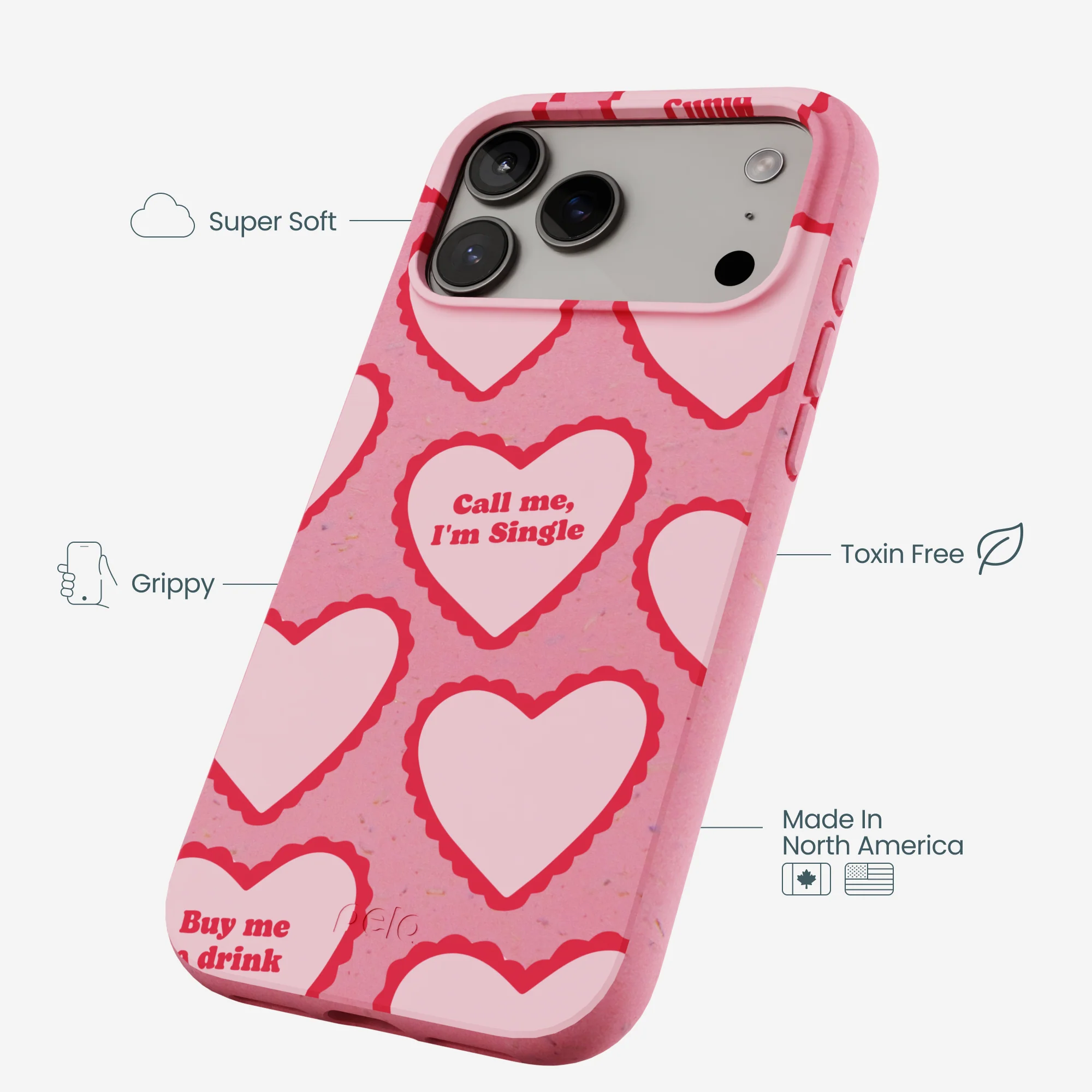 Bubblegum Pink Cupid Who iPhone 17 Pro Max Case - Image 4