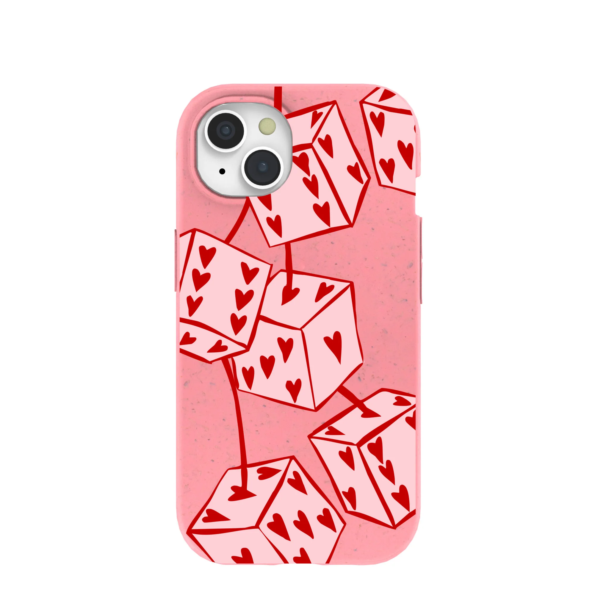 Bubblegum Pink Dicey Cherries iPhone 15 Case