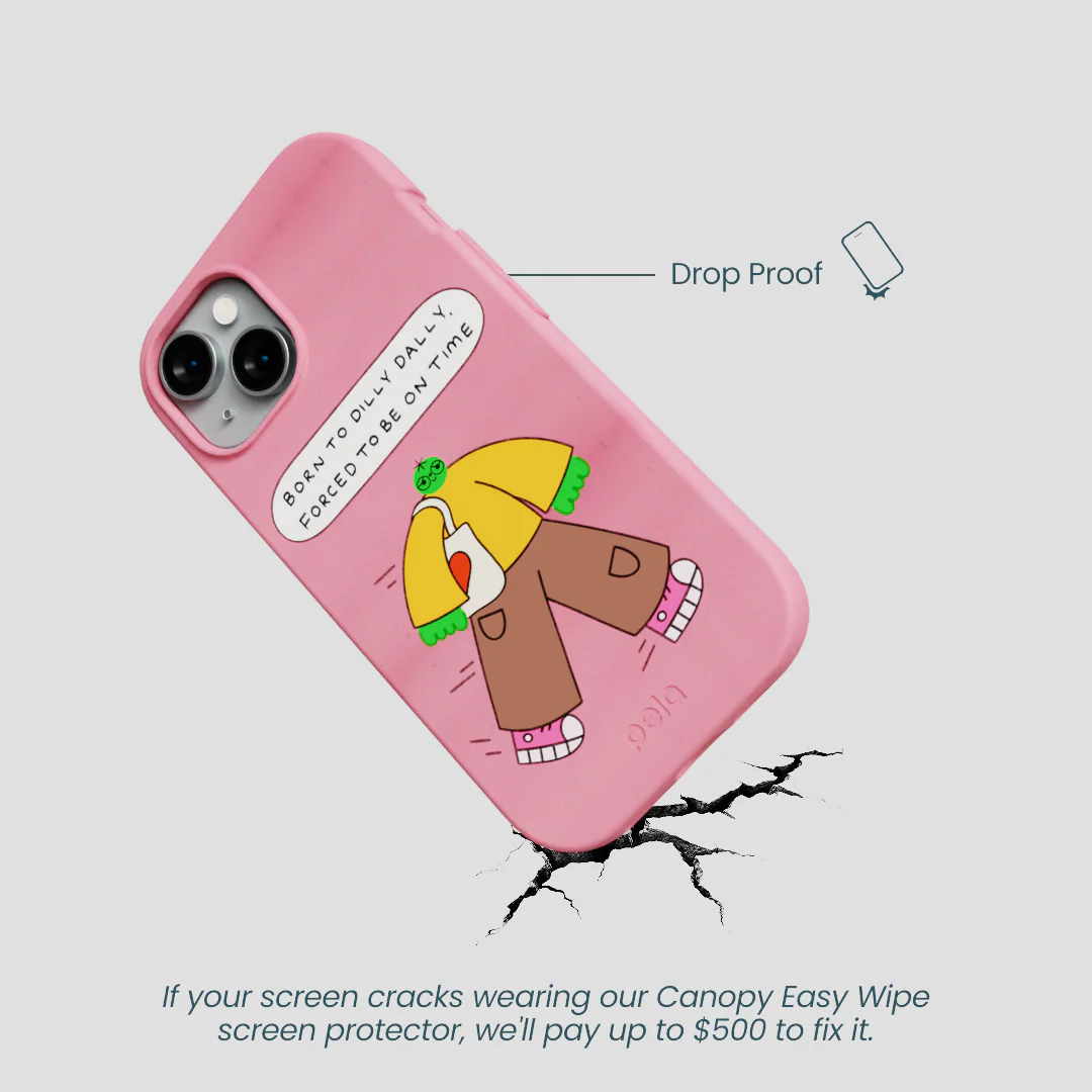 Bubblegum Pink Dilly Dally iPhone 14 Case - Image 5