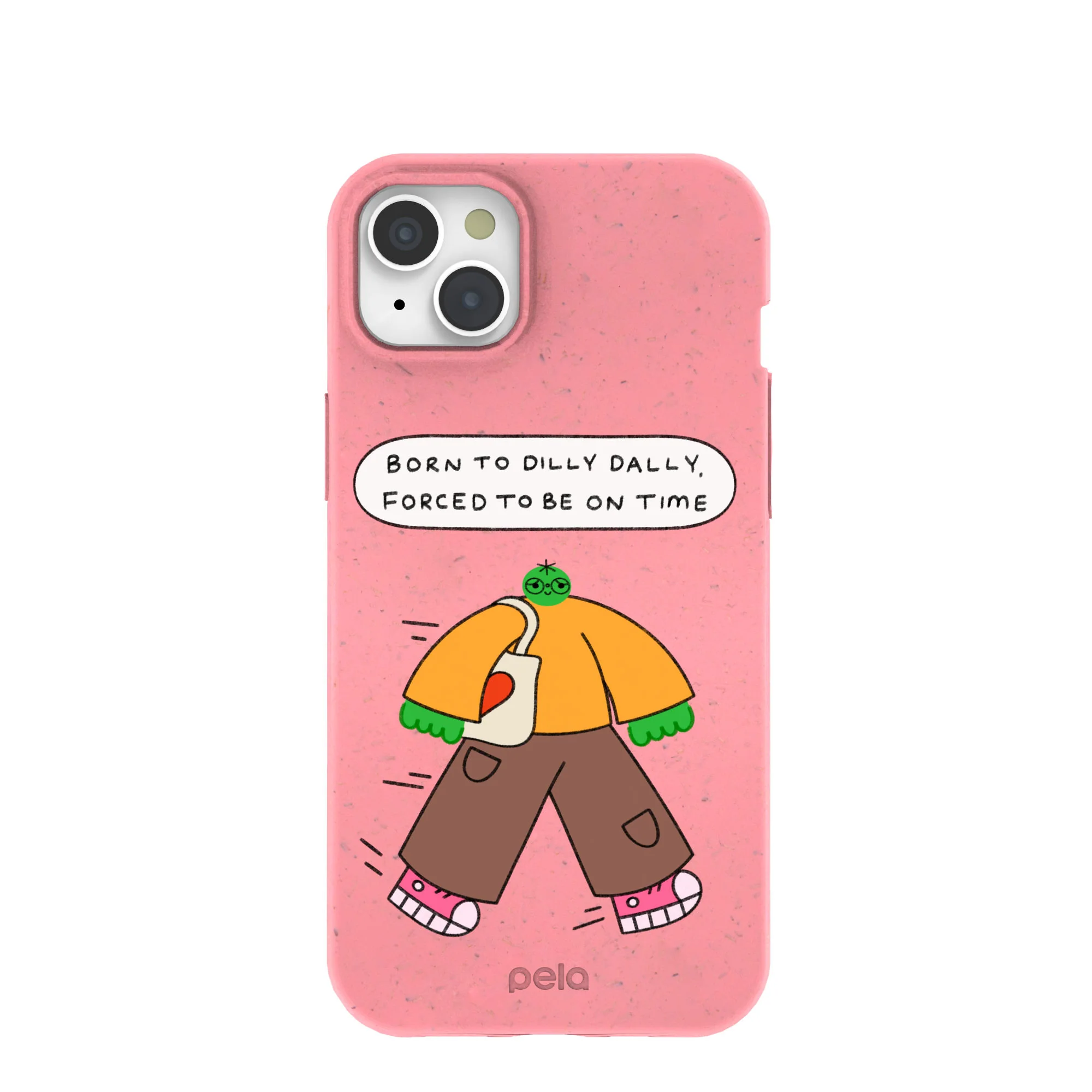 Bubblegum Pink Dilly Dally iPhone 15 Plus Case