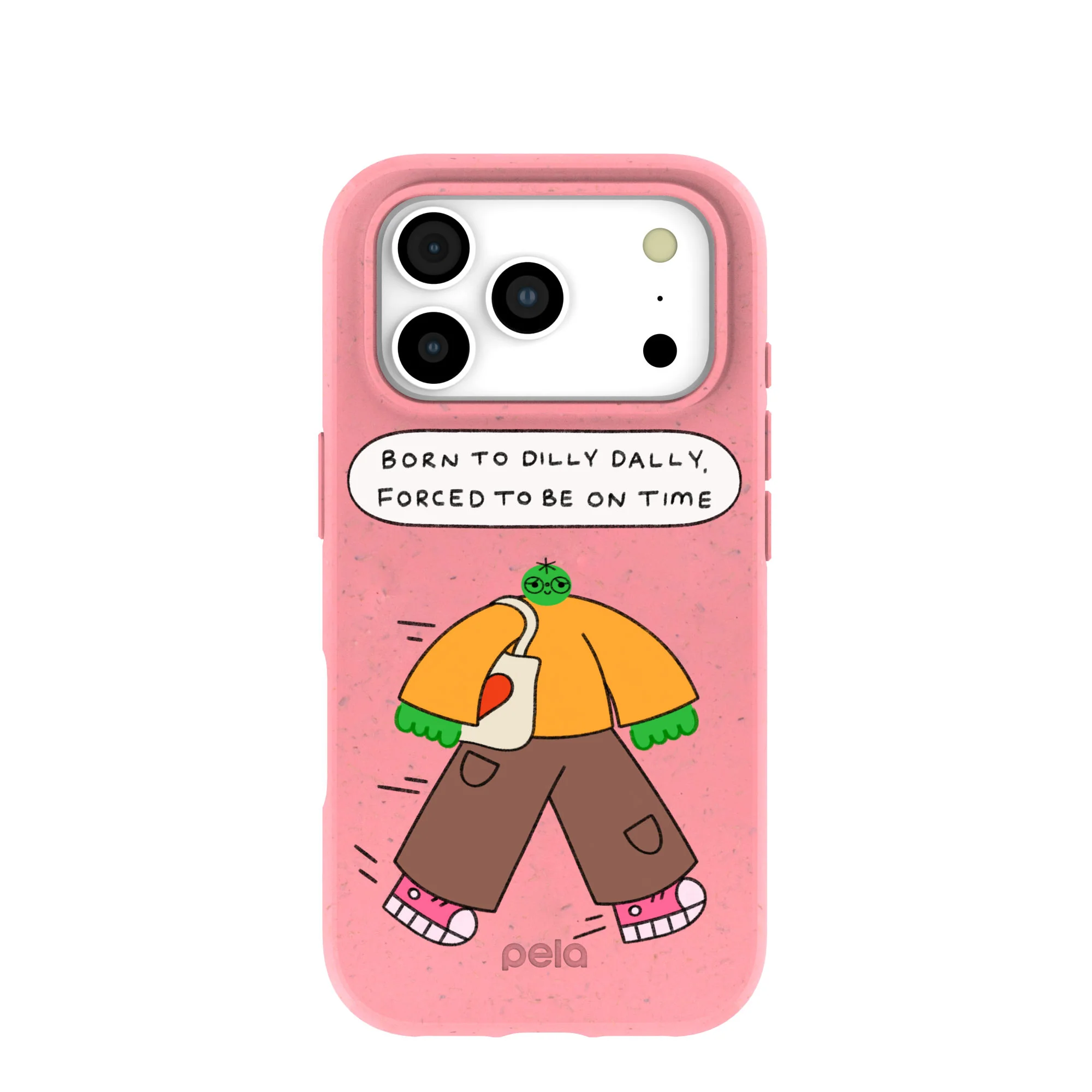 Bubblegum Pink Dilly Dally iPhone 17 Pro Case