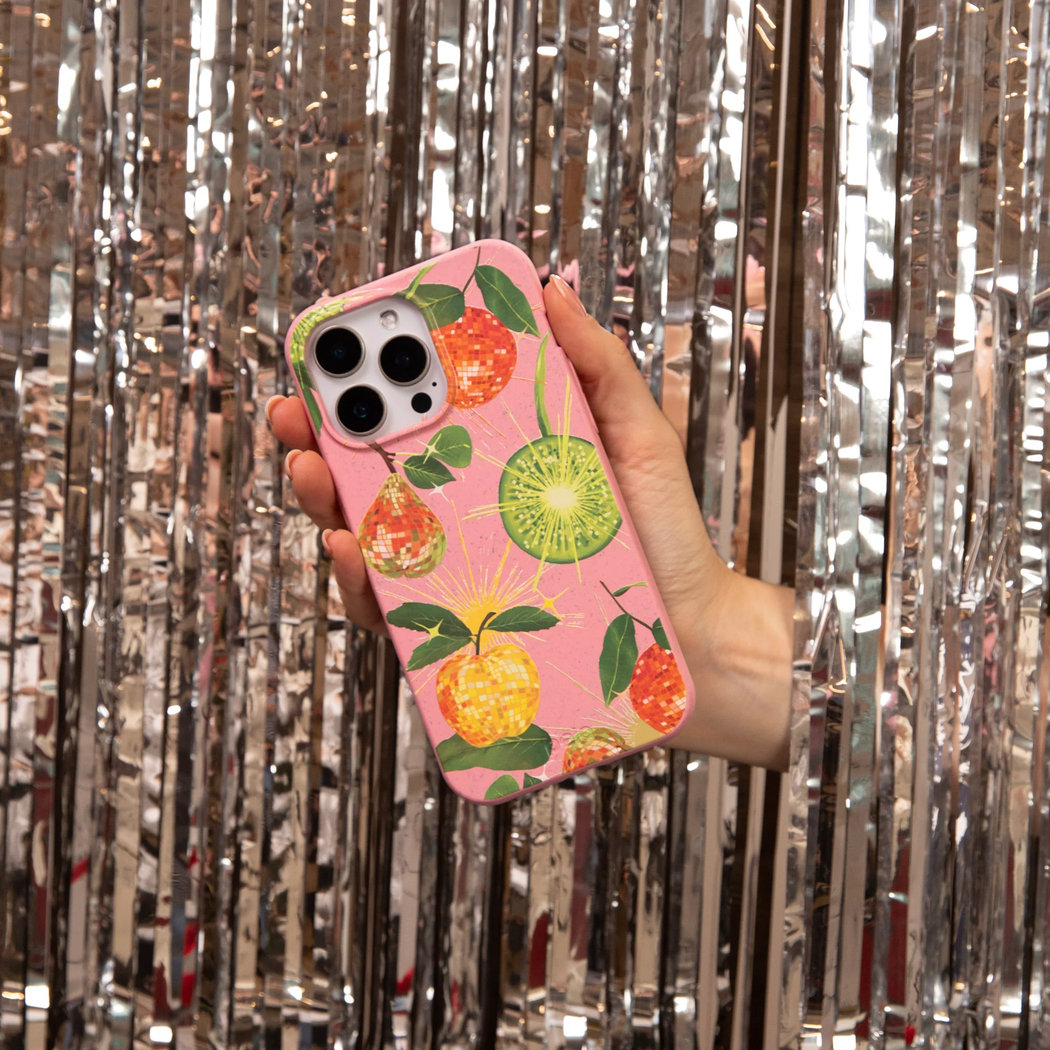 Bubblegum Pink Disco Fruity Google Pixel 10 Pro XL Case - Image 2