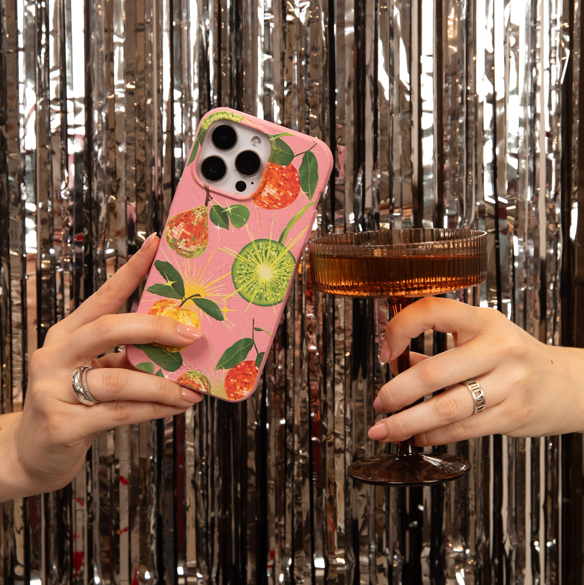 Bubblegum Pink Disco Fruity Samsung Galaxy S26 Case - Image 6
