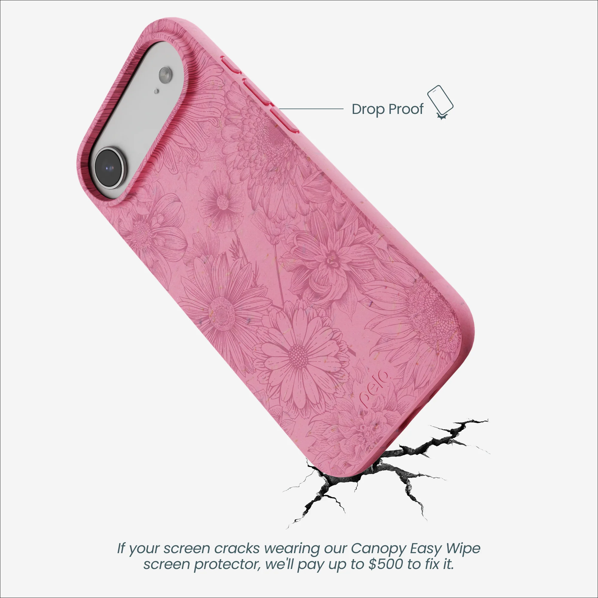 Bubblegum Pink Flora iPhone Air Case - Image 5