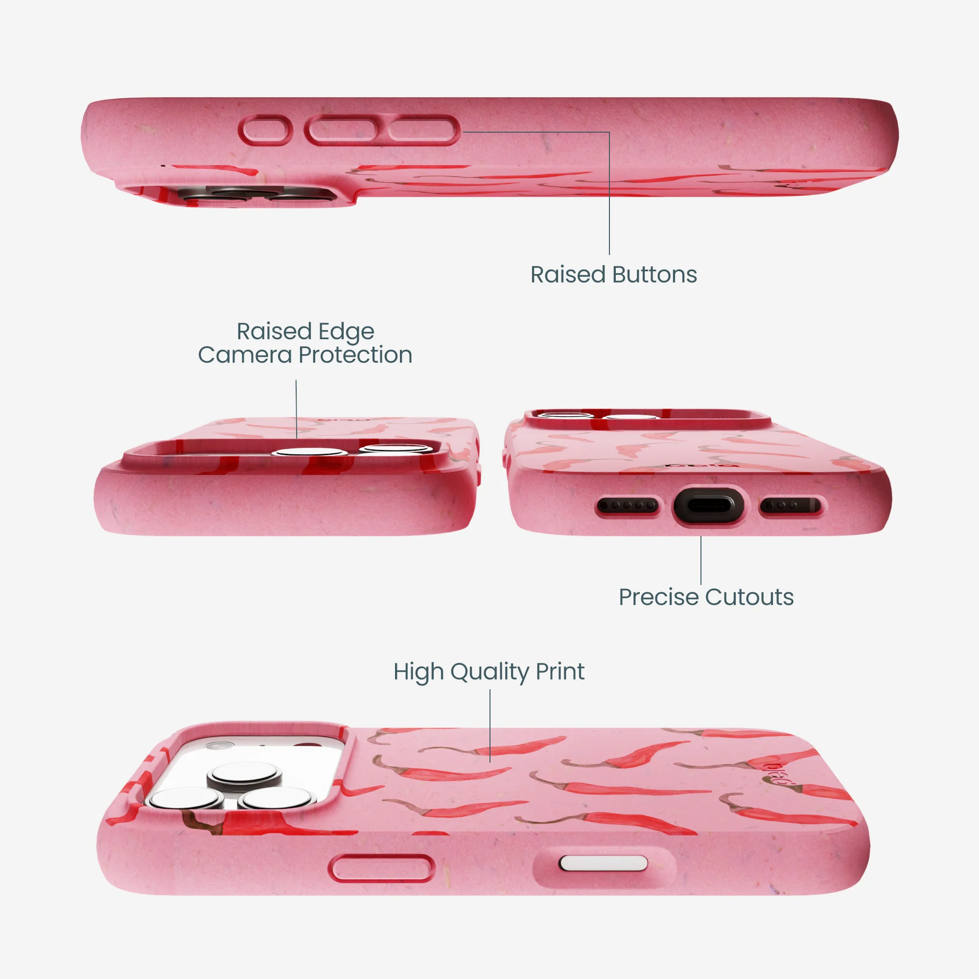 Bubblegum Pink Heatwave iPhone 17 Pro Case - Image 3