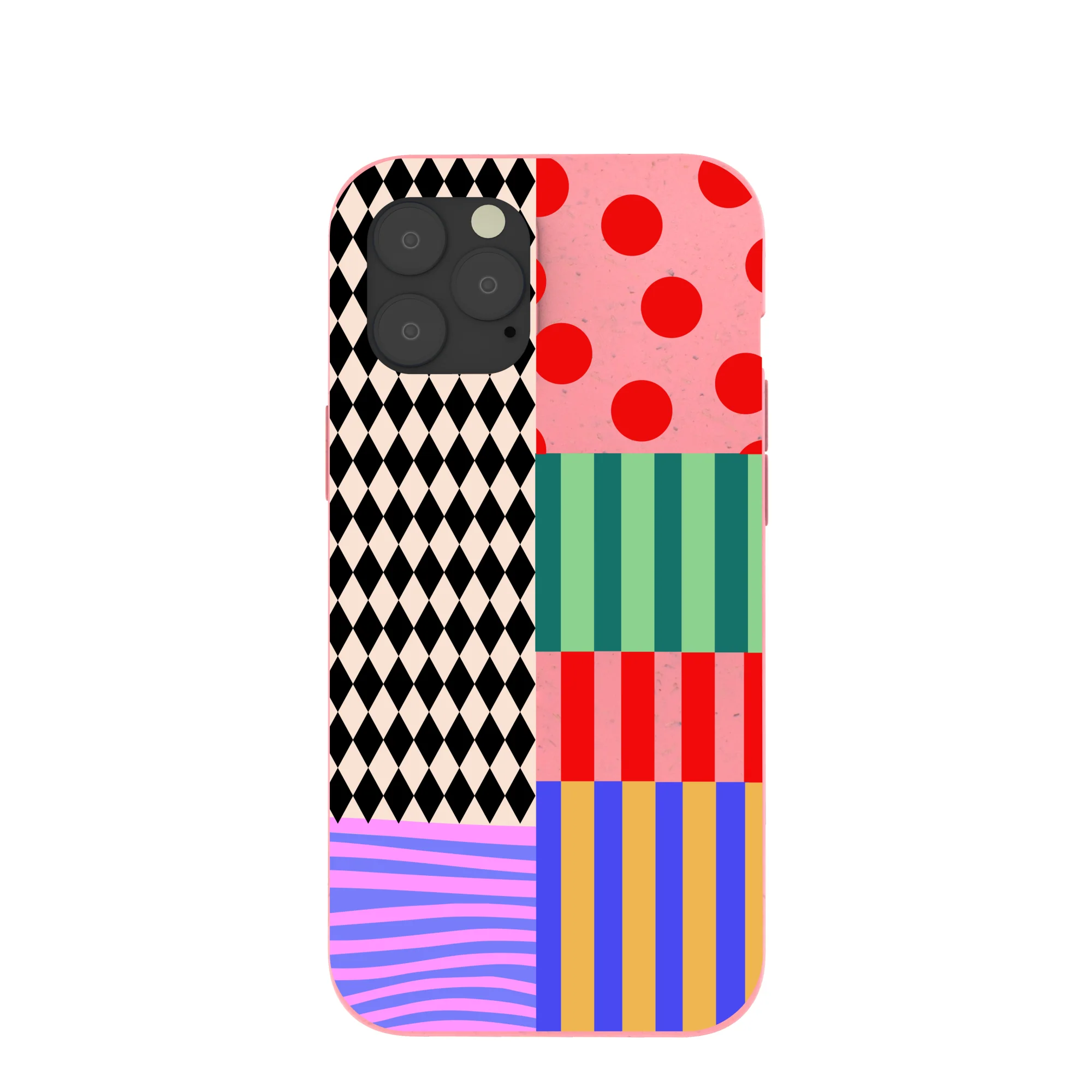 Bubblegum Pink Juggling Colors iPhone 12 Pro Max Case