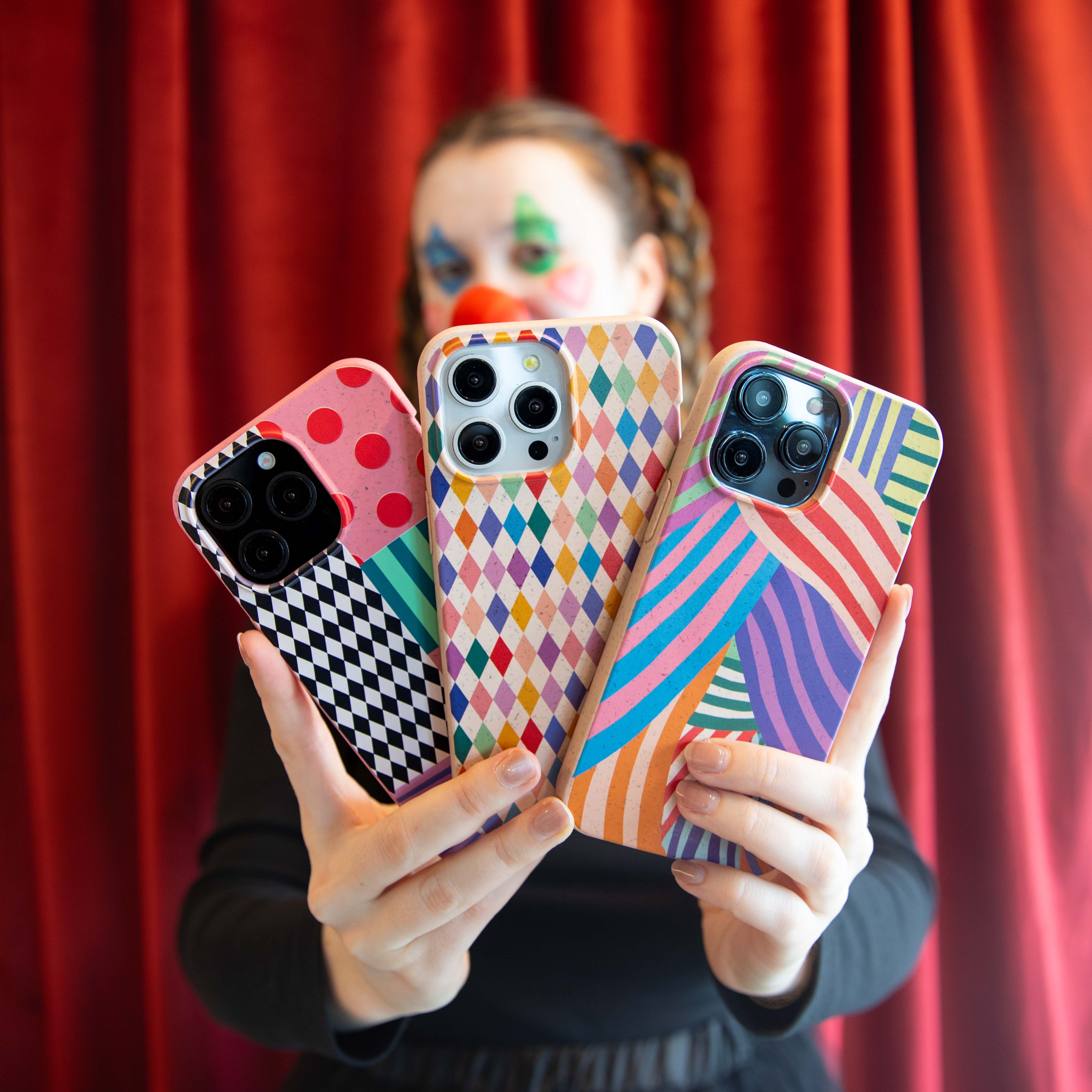 Bubblegum Pink Juggling Colors iPhone 15 Pro Max Case - Image 5