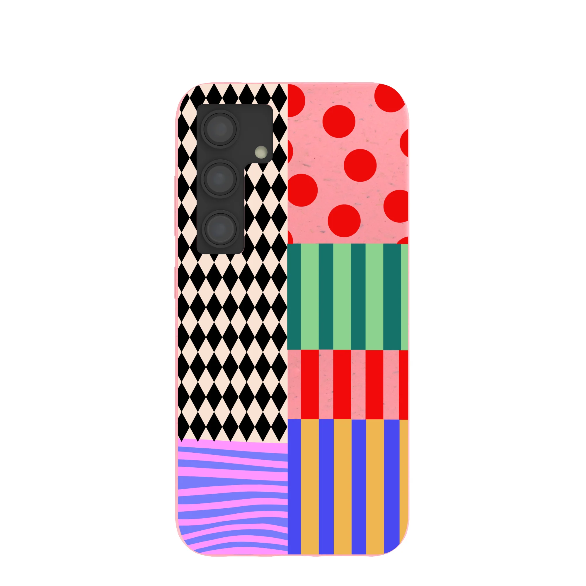 Bubblegum Pink Juggling Colors Samsung Galaxy S24 Case