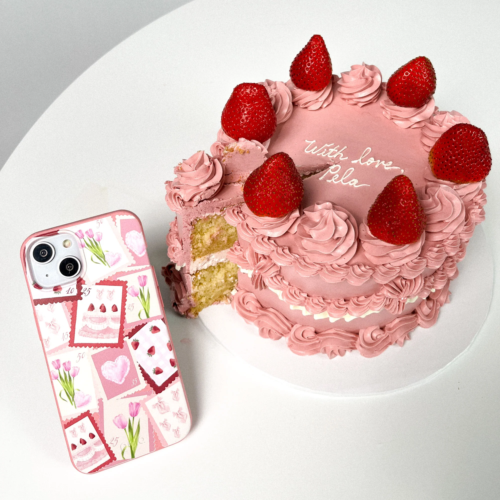 Bubblegum Pink Love Letters iPhone 17 Pro Max Case - Image 9