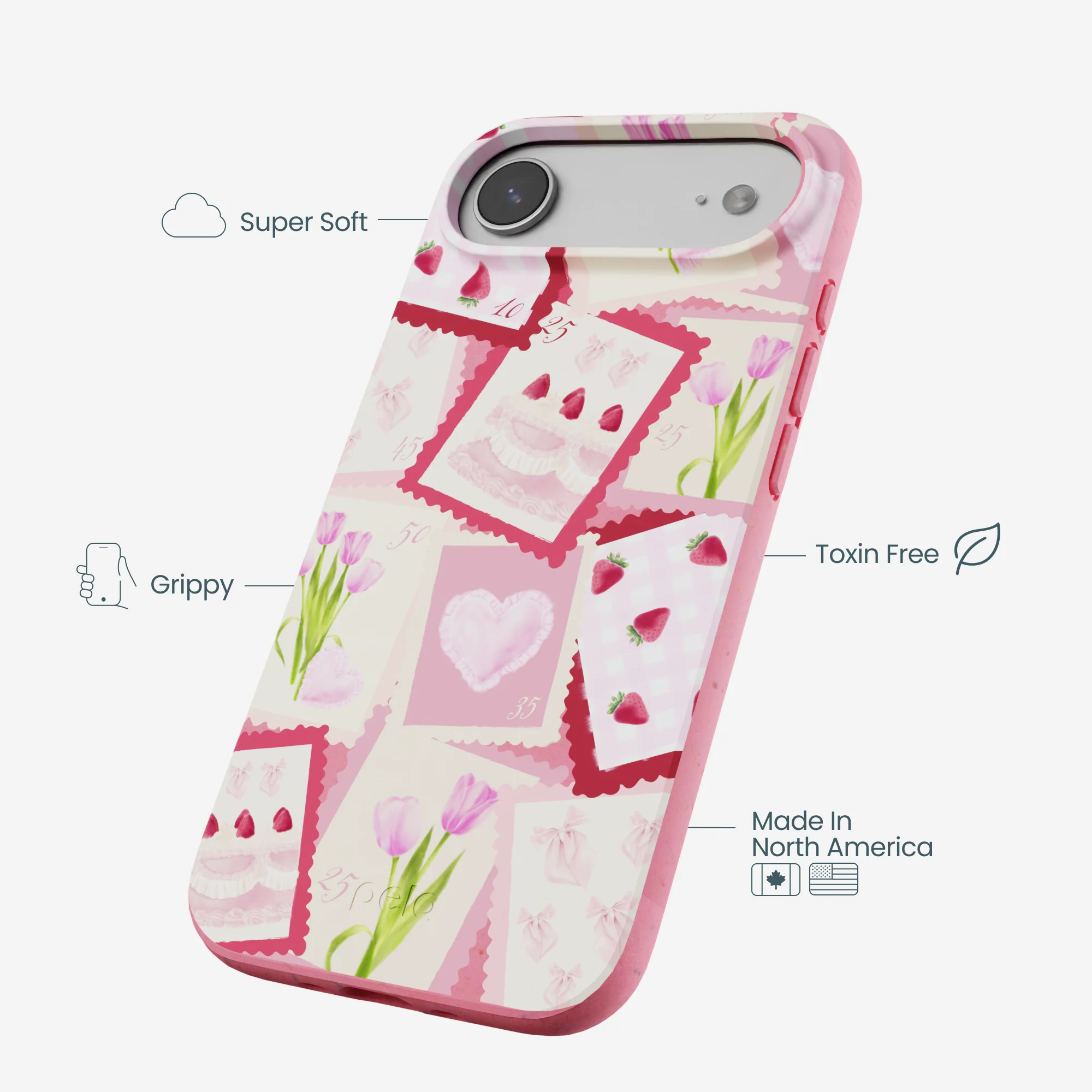Bubblegum Pink Love Letters iPhone Air Case - Image 4