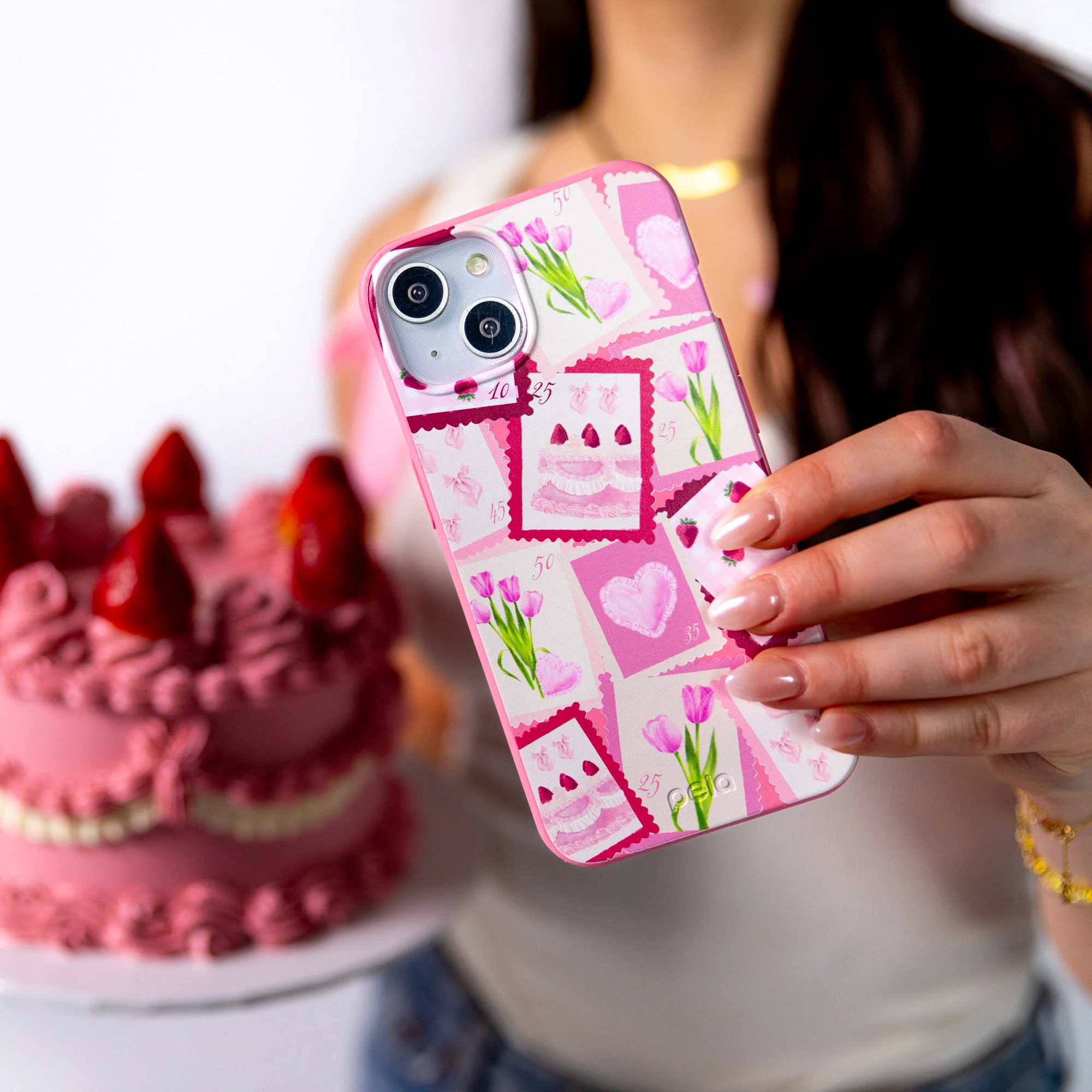 Bubblegum Pink Love Letters Google Pixel 10/10 Pro Case - Image 5