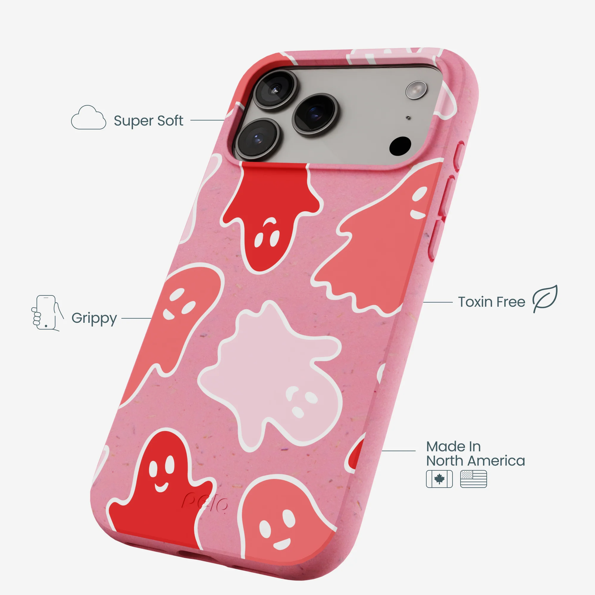 Bubblegum Pink Phantom Pals iPhone 17 Pro Max Case - Image 3