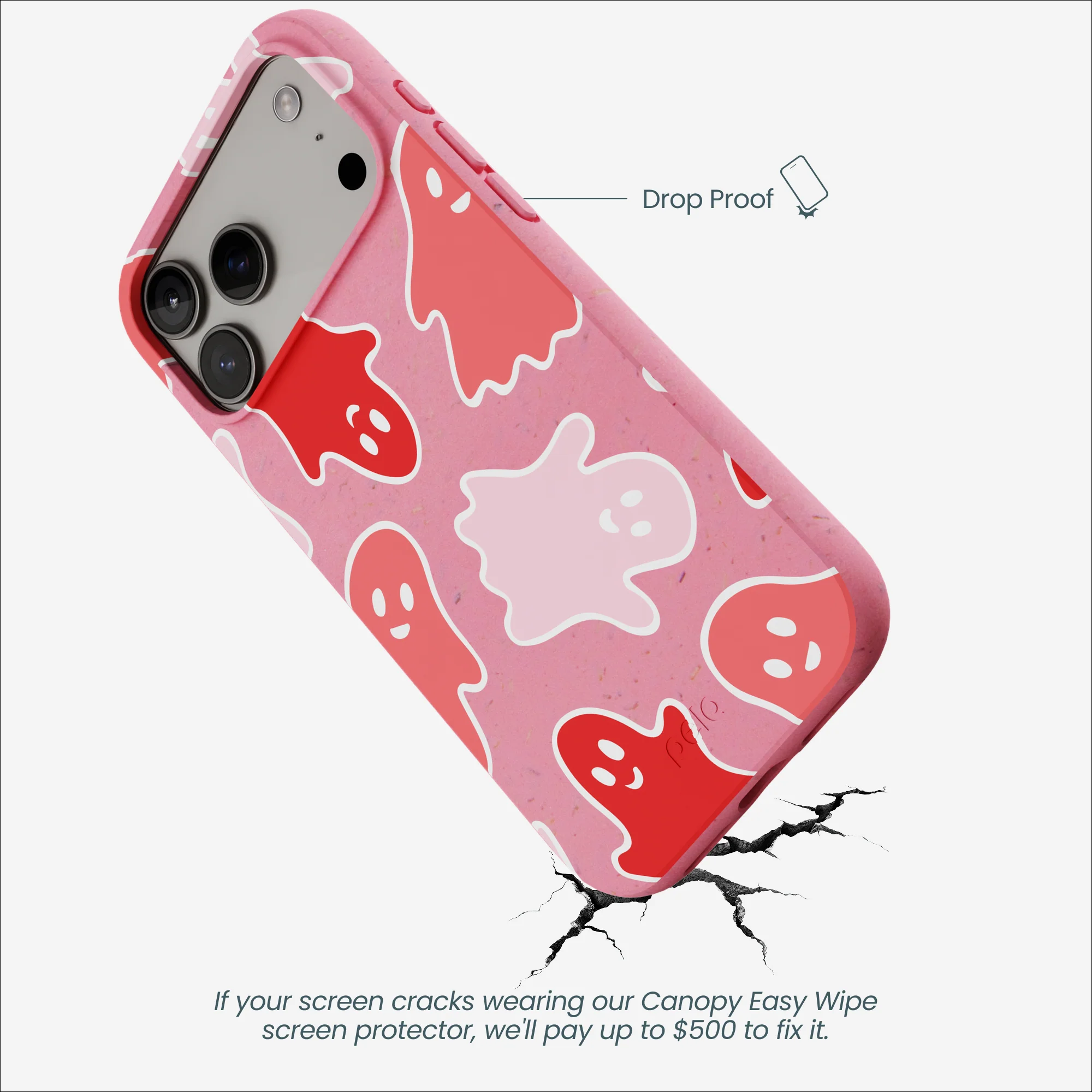 Bubblegum Pink Phantom Pals iPhone 17 Pro Max Case - Image 4
