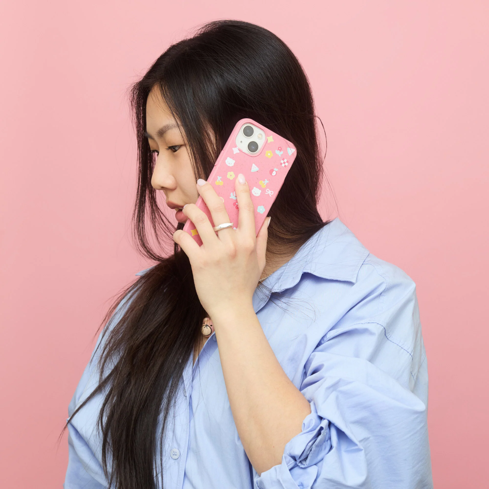 Bubblegum Pink Pretty Picnic Samsung Galaxy S25 Ultra Case - Image 4