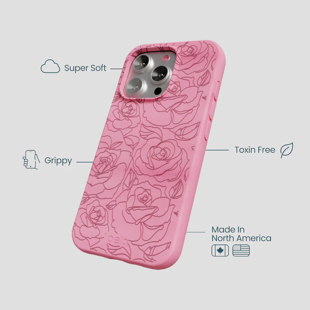Bubblegum Pink Rosettes iPhone 16 Pro Case - Image 4