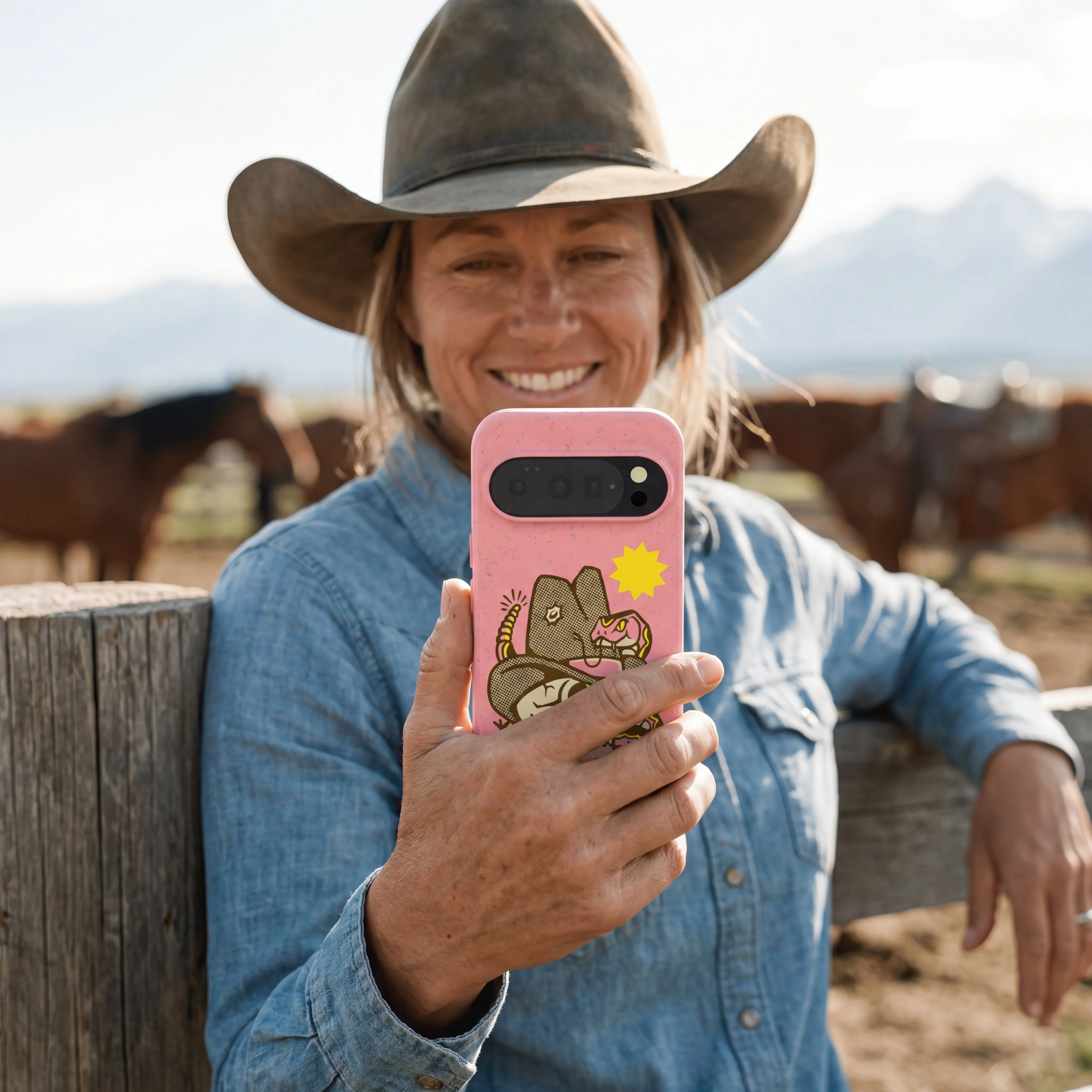 Bubblegum Pink Snakebite Google Pixel 10/10 Pro Case - Image 2