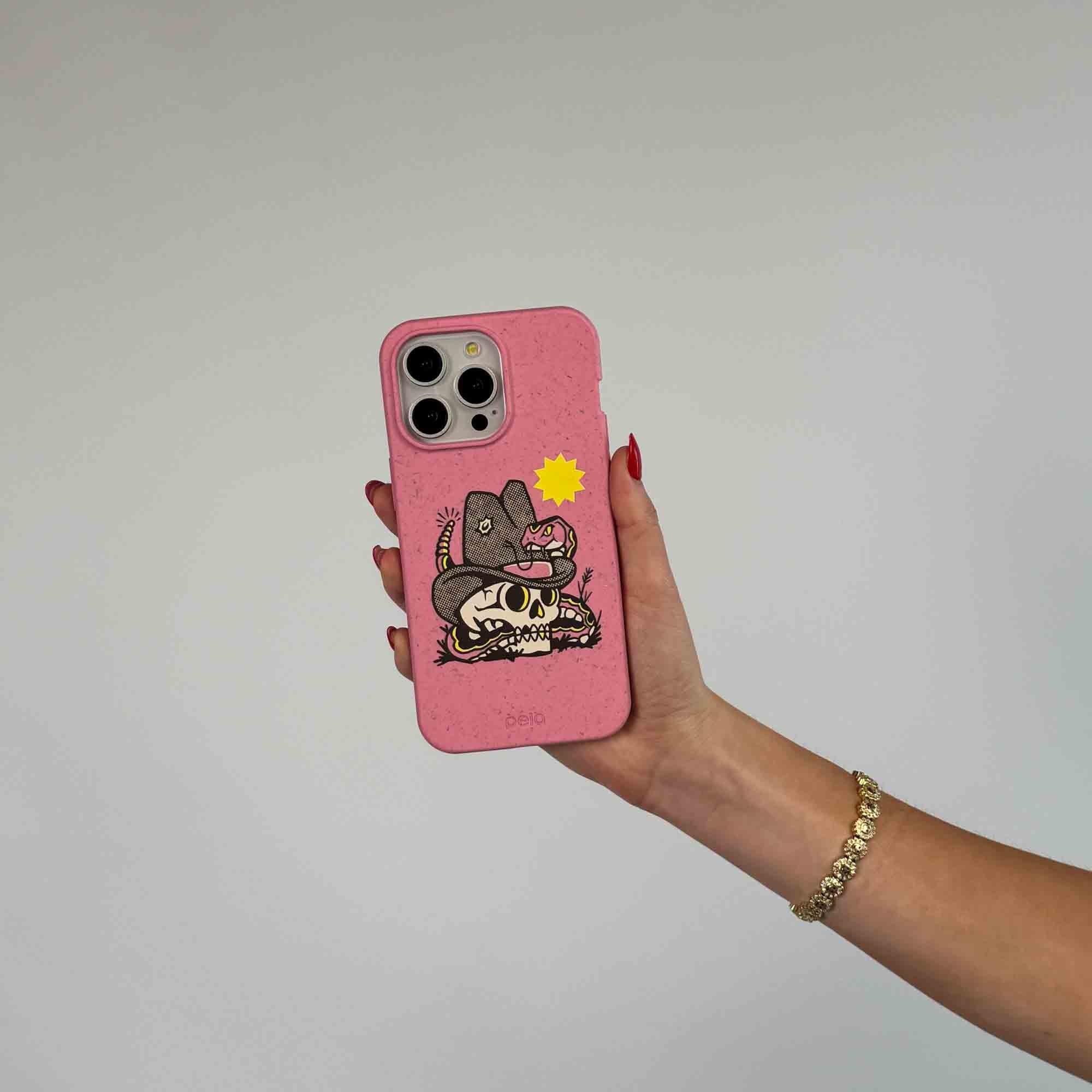 Bubblegum Pink Snakebite iPhone 16 Pro Case - Image 2