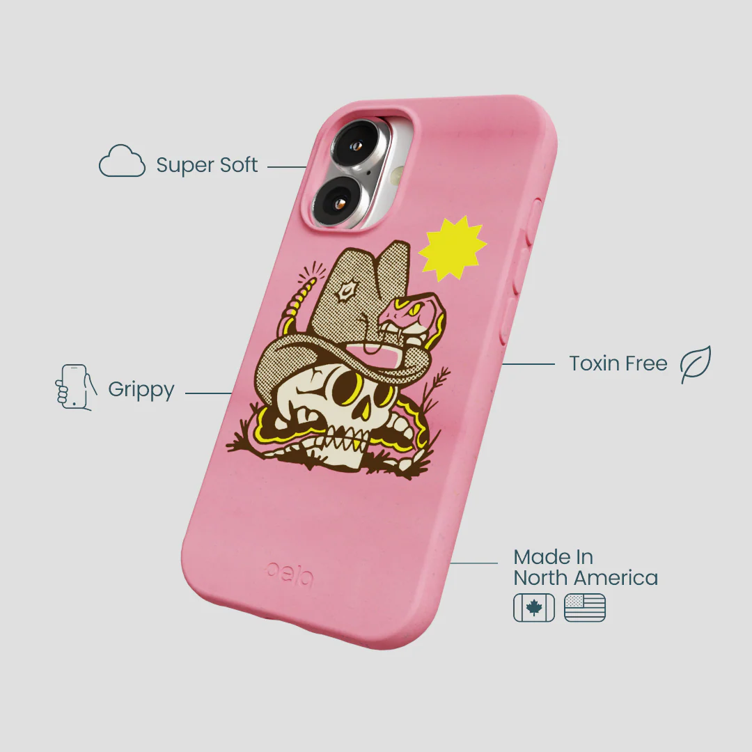 Bubblegum Pink Snakebite iPhone 16 Case - Image 4