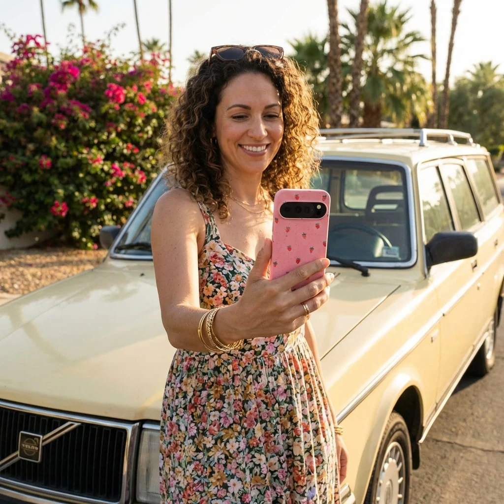 Bubblegum Pink Summer Berries Google Pixel 10/10 Pro Case - Image 2