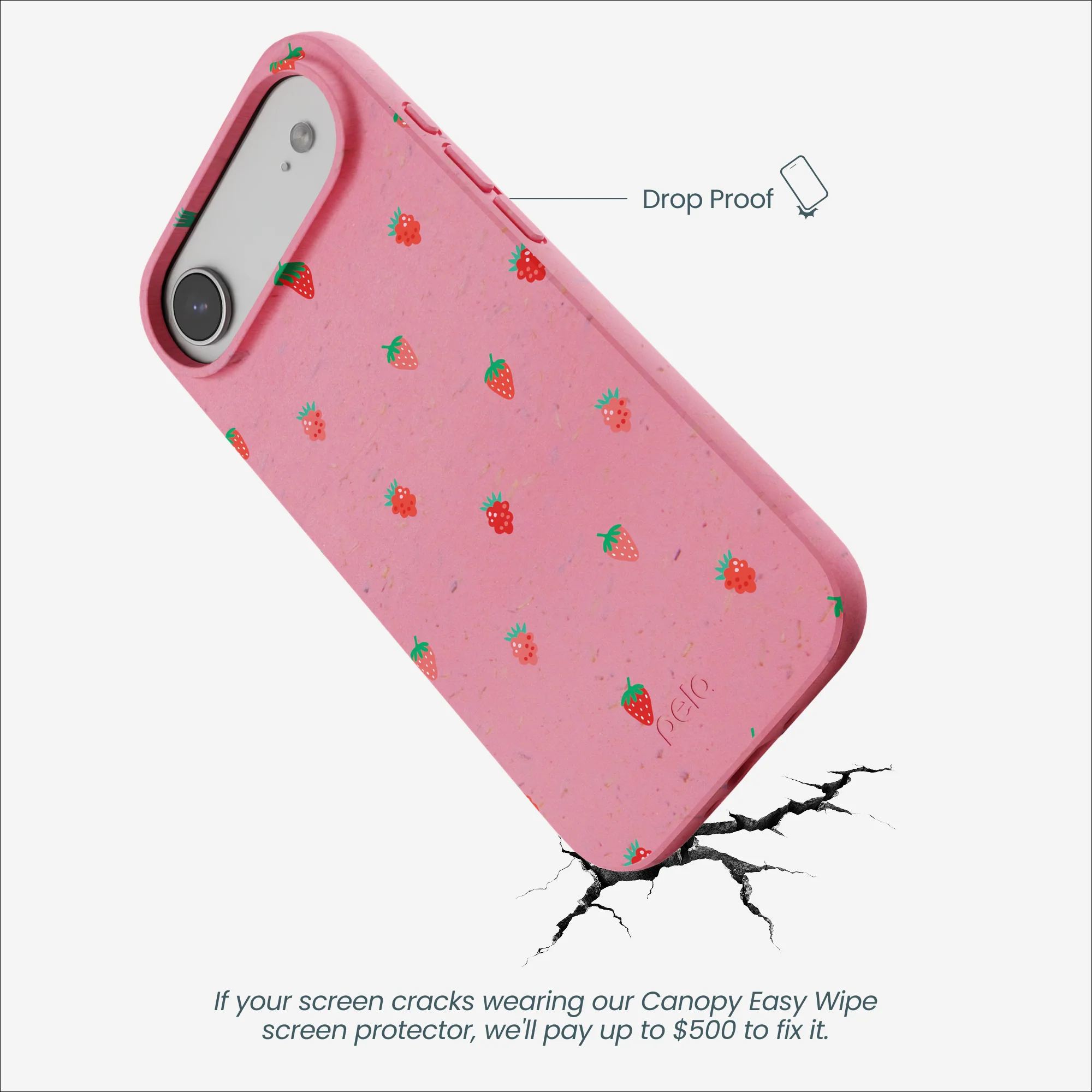 Bubblegum Pink Summer Berries iPhone Air Case - Image 4