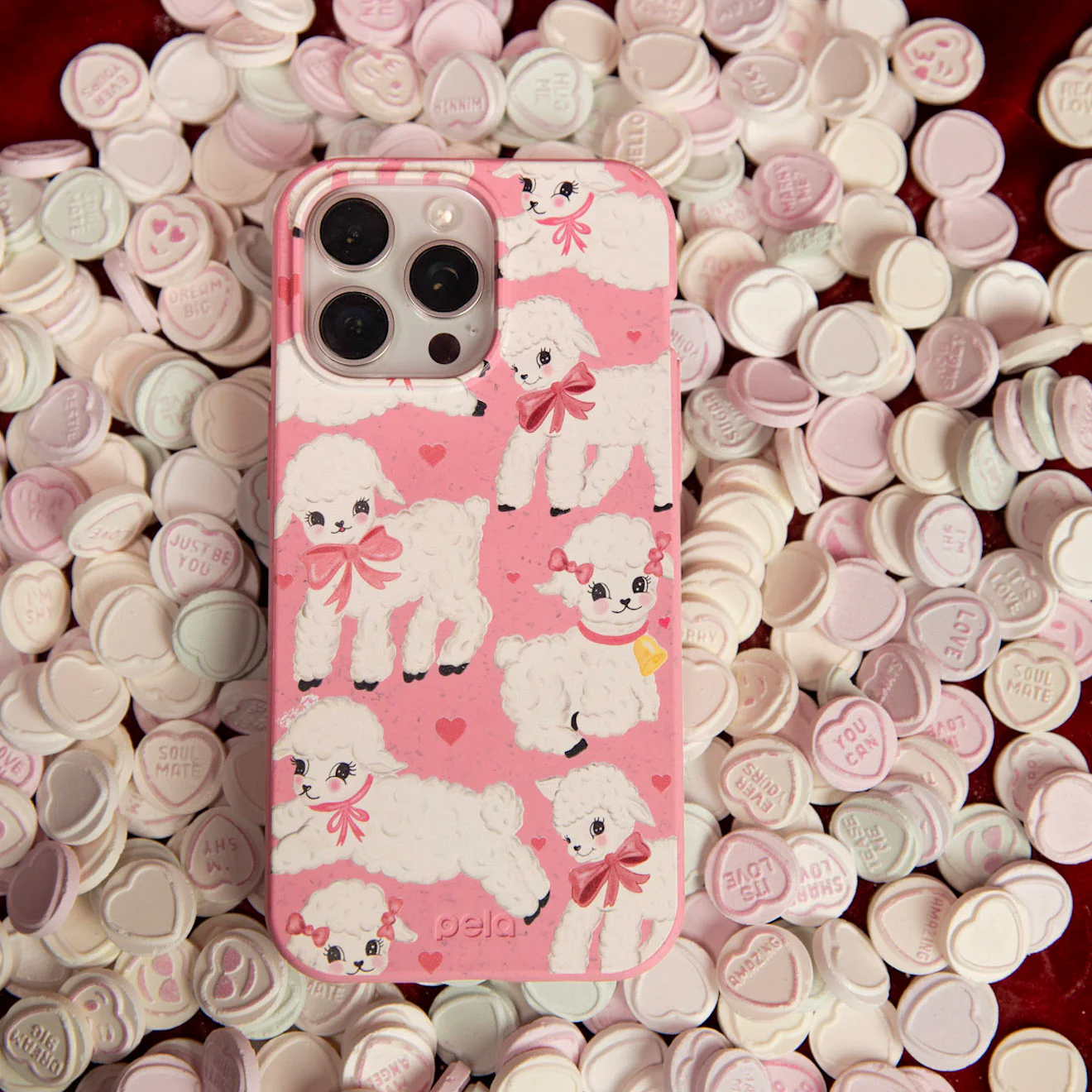 Bubblegum Pink Wool You Be Mine Samsung Galaxy S21 Case - Image 2