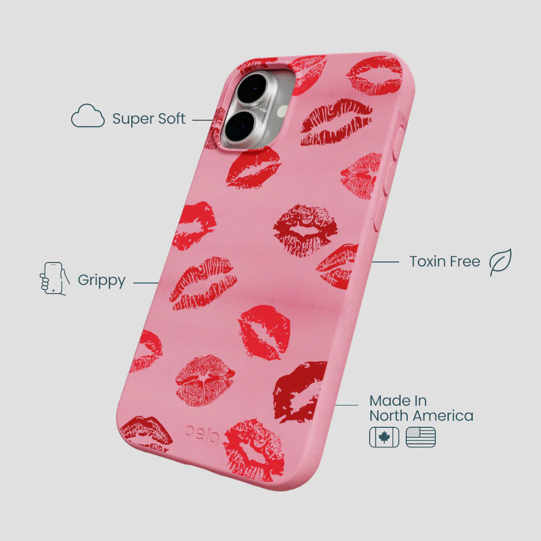 Bubblegum Pink XOXO iPhone 16 Plus Case - Image 4