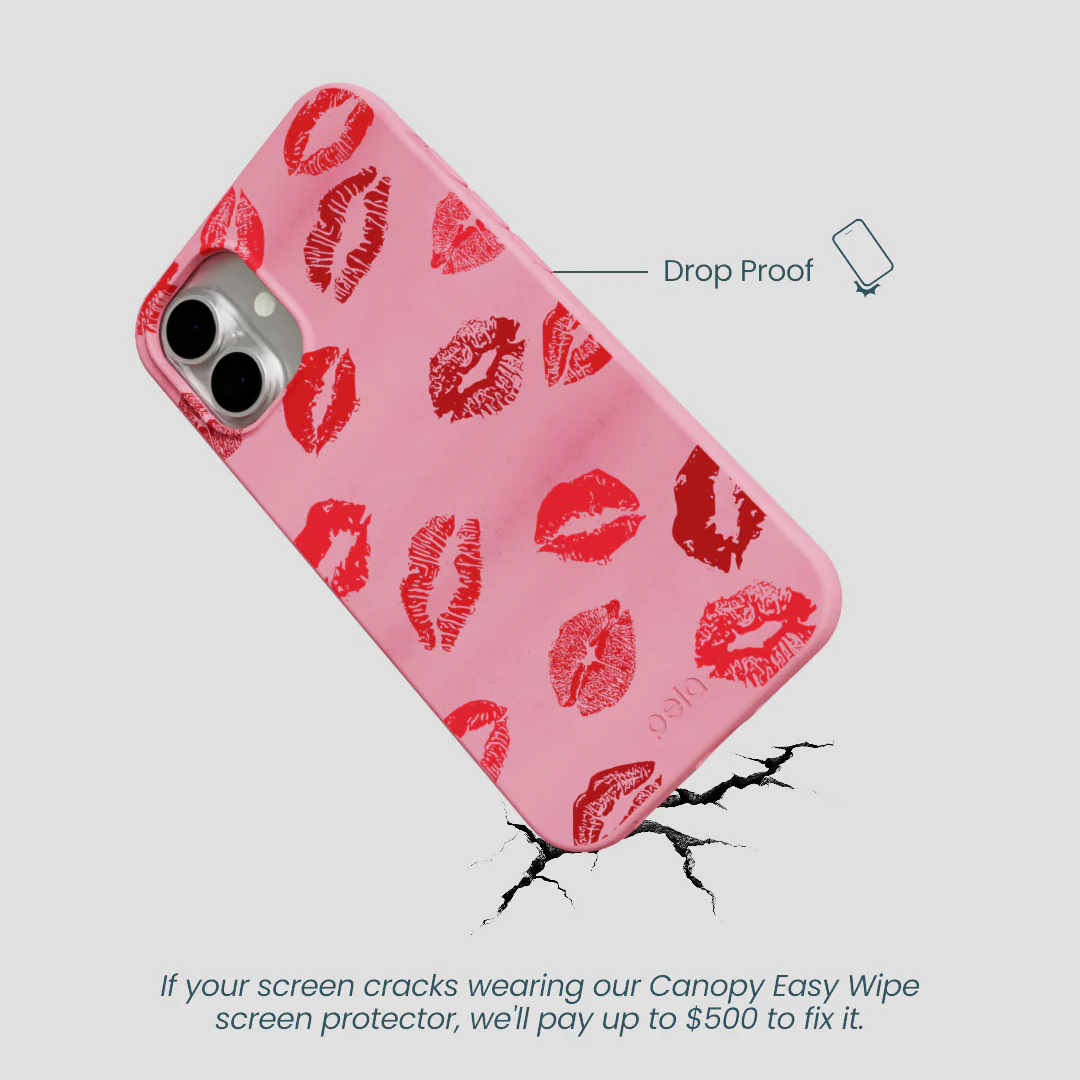 Bubblegum Pink XOXO iPhone 16 Plus Case - Image 5