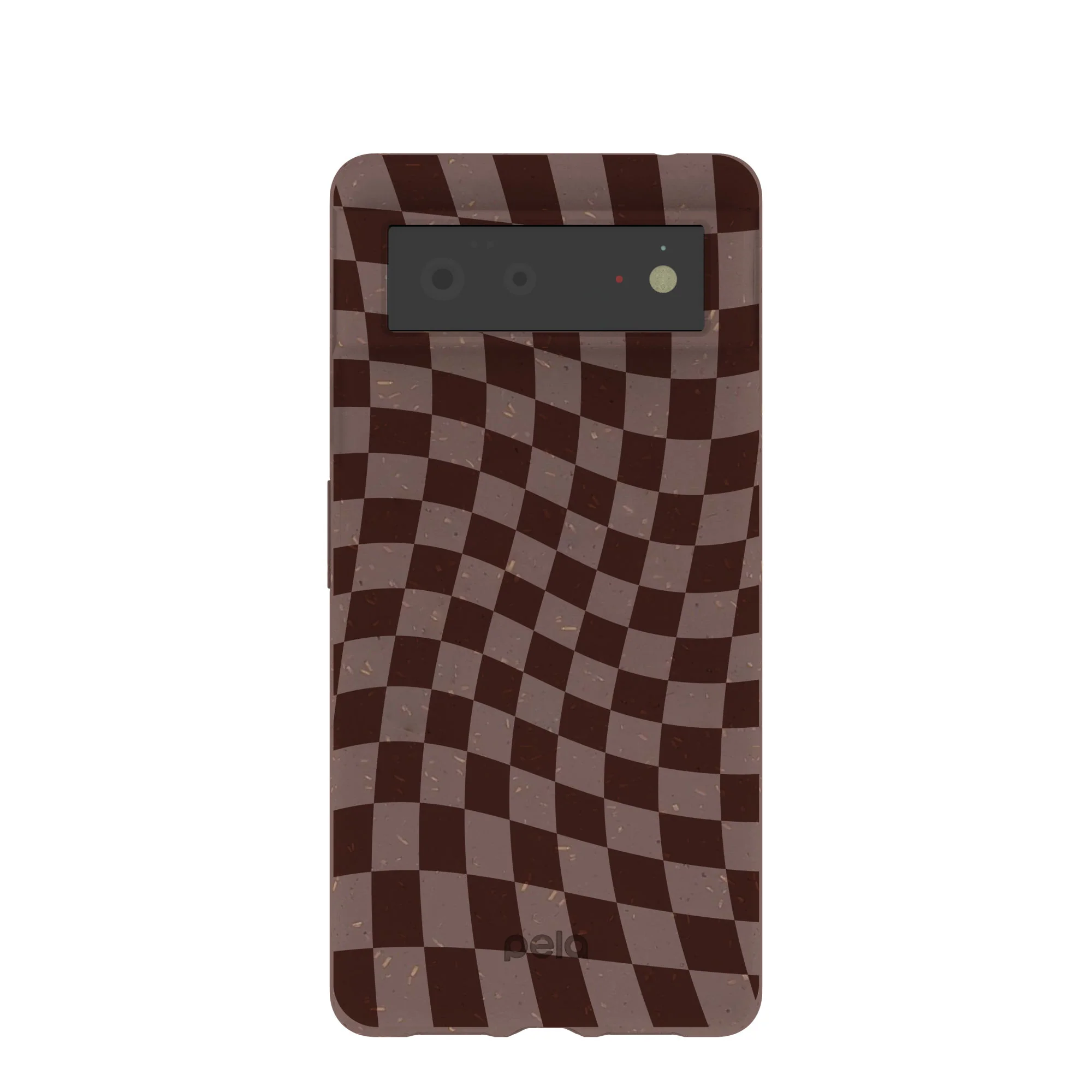 Chocolate Brown Cafe Check Google Pixel 6 Case