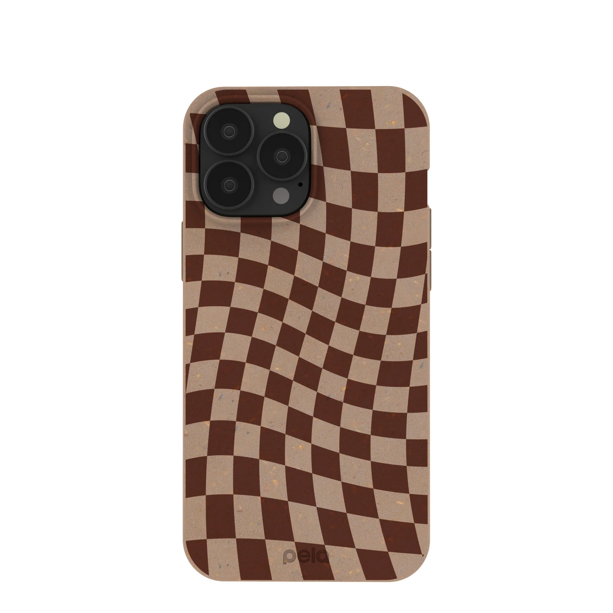 Chocolate Brown Cafe Check iPhone 13 Pro Max Case