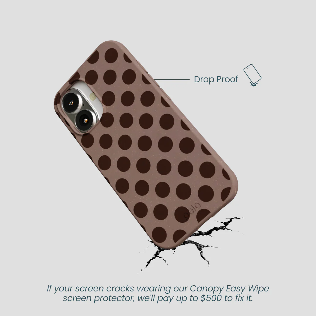 Chocolate Brown Cocoa Sprinkle iPhone 16 Case - Image 5