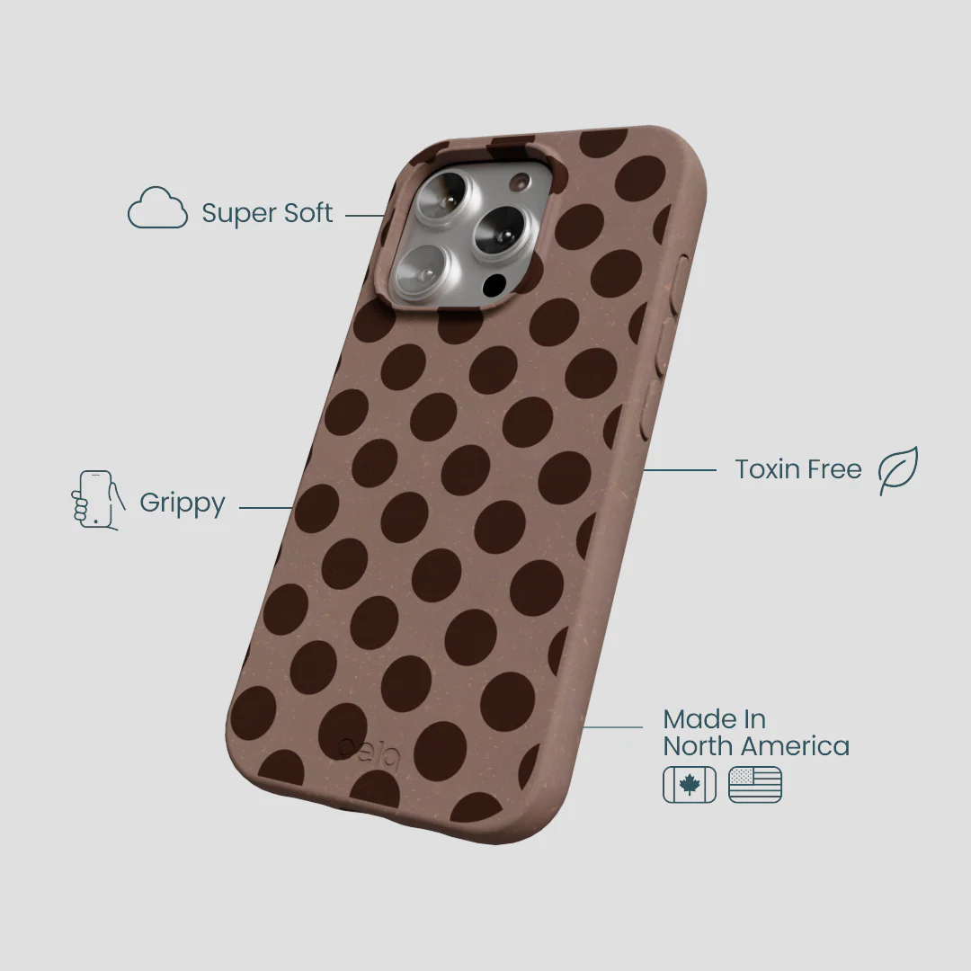 Chocolate Brown Cocoa Sprinkle iPhone 16 Pro Case - Image 4