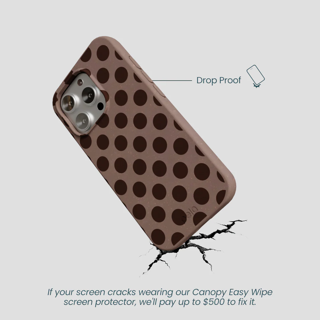Chocolate Brown Cocoa Sprinkle iPhone 16 Pro Case - Image 5