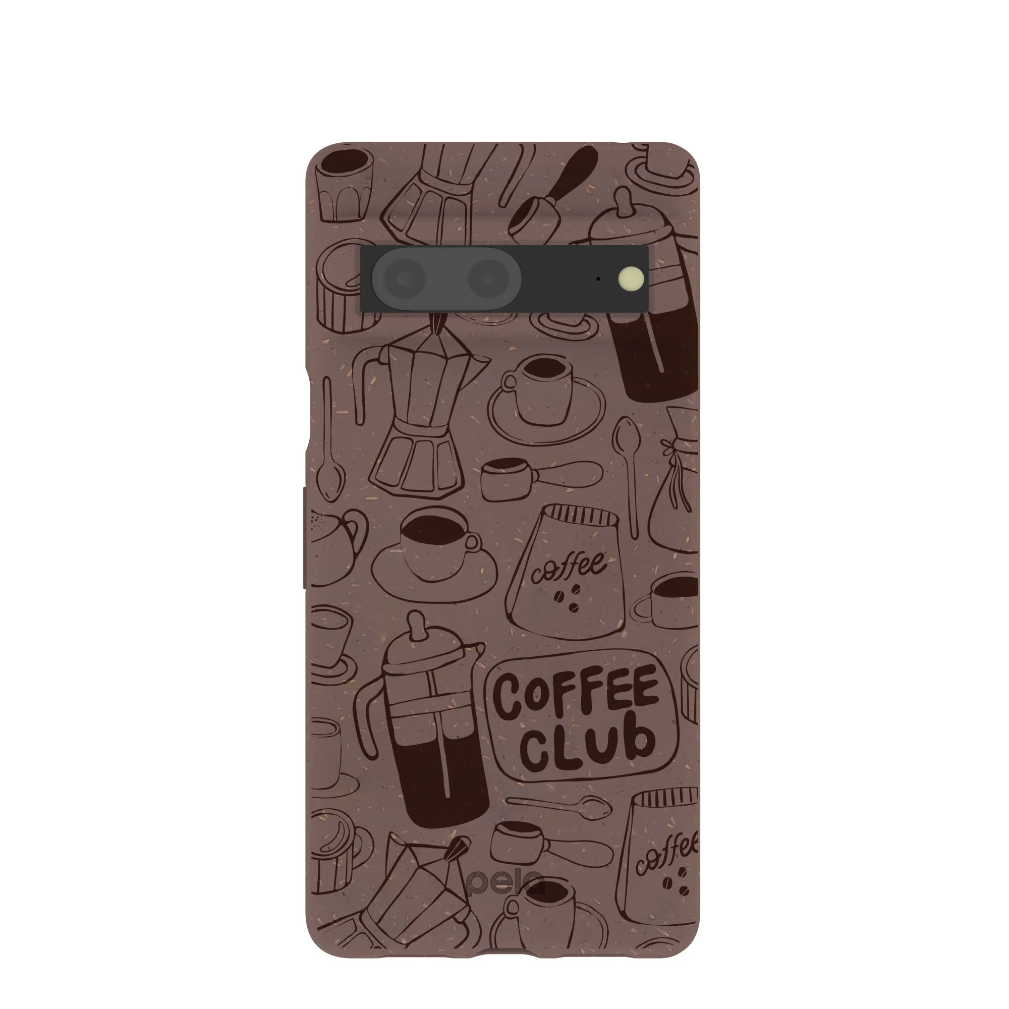 Chocolate Brown Coffee Club Google Pixel 7 Case