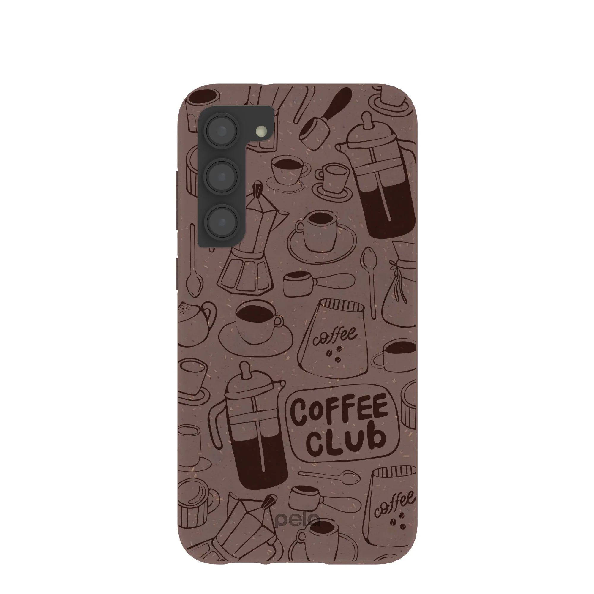 Chocolate Brown Coffee Club Samsung Galaxy S23+(Plus) Case