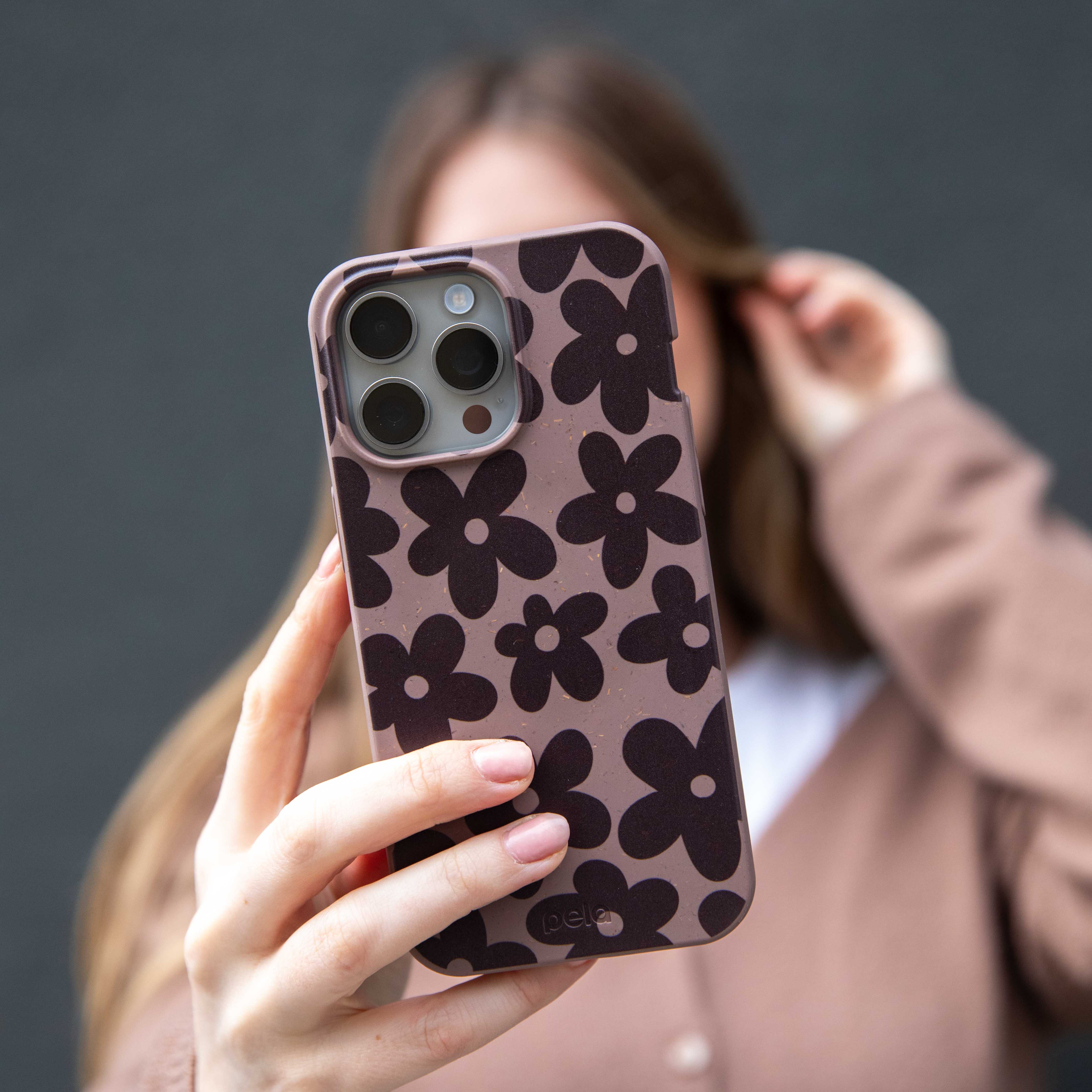 Chocolate Brown Earthy Blooms iPhone 11 Case - Image 5
