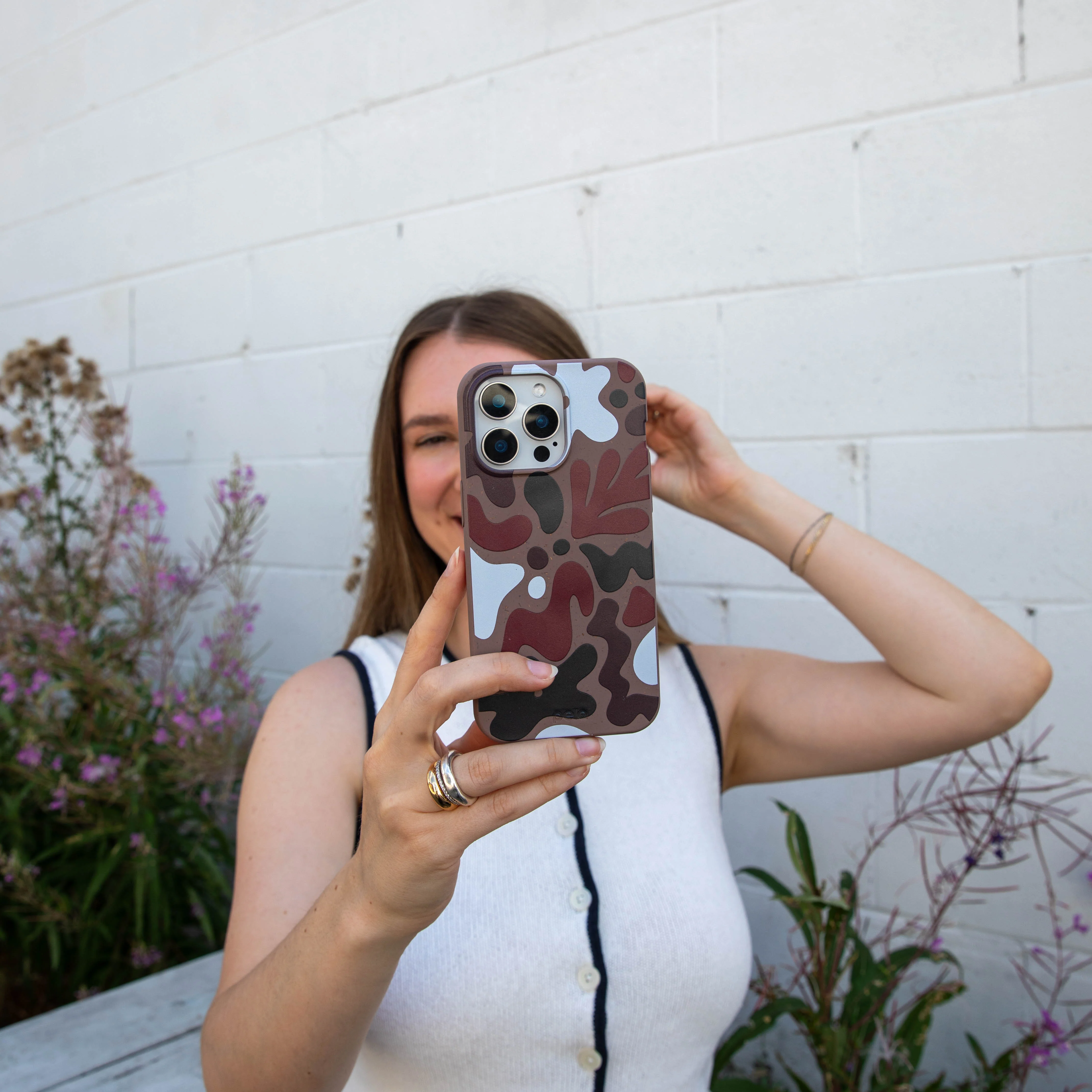 Chocolate Brown Earthy Curves Google Pixel 7a Case - Image 7