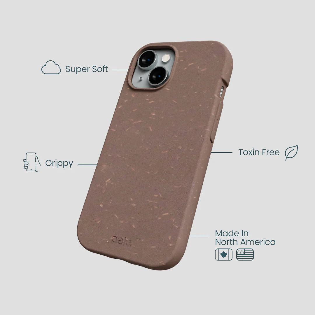 Chocolate Brown iPhone 14 Case - Image 4