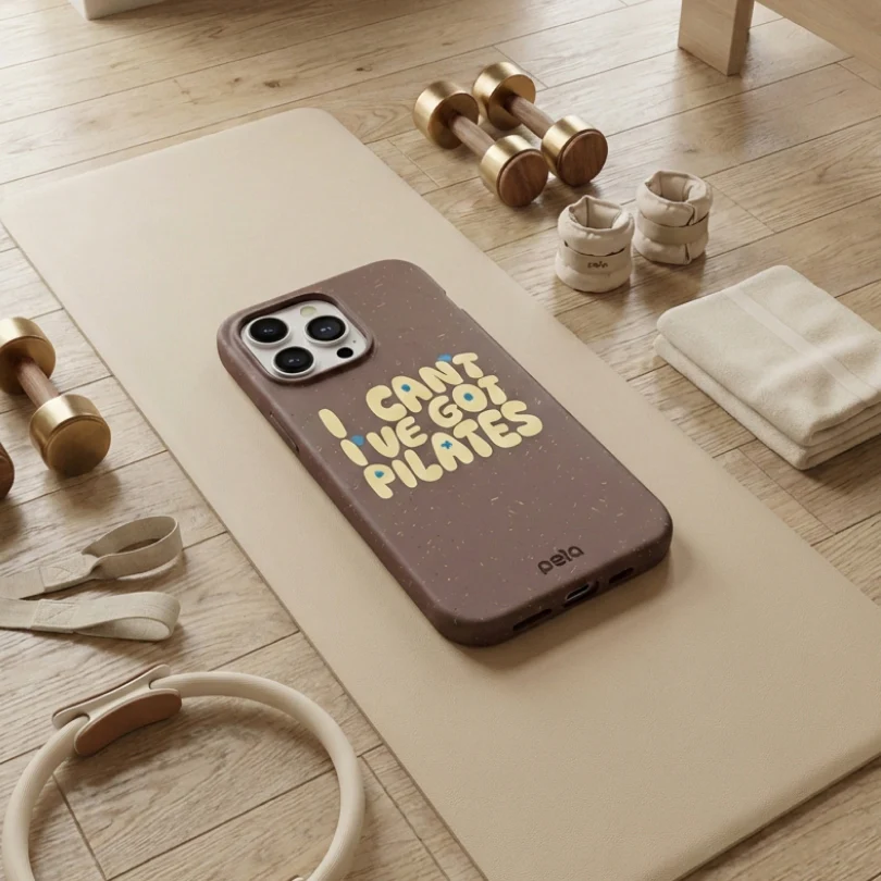 Chocolate Brown Ive got Pilates Google Pixel 8 Case - Image 2
