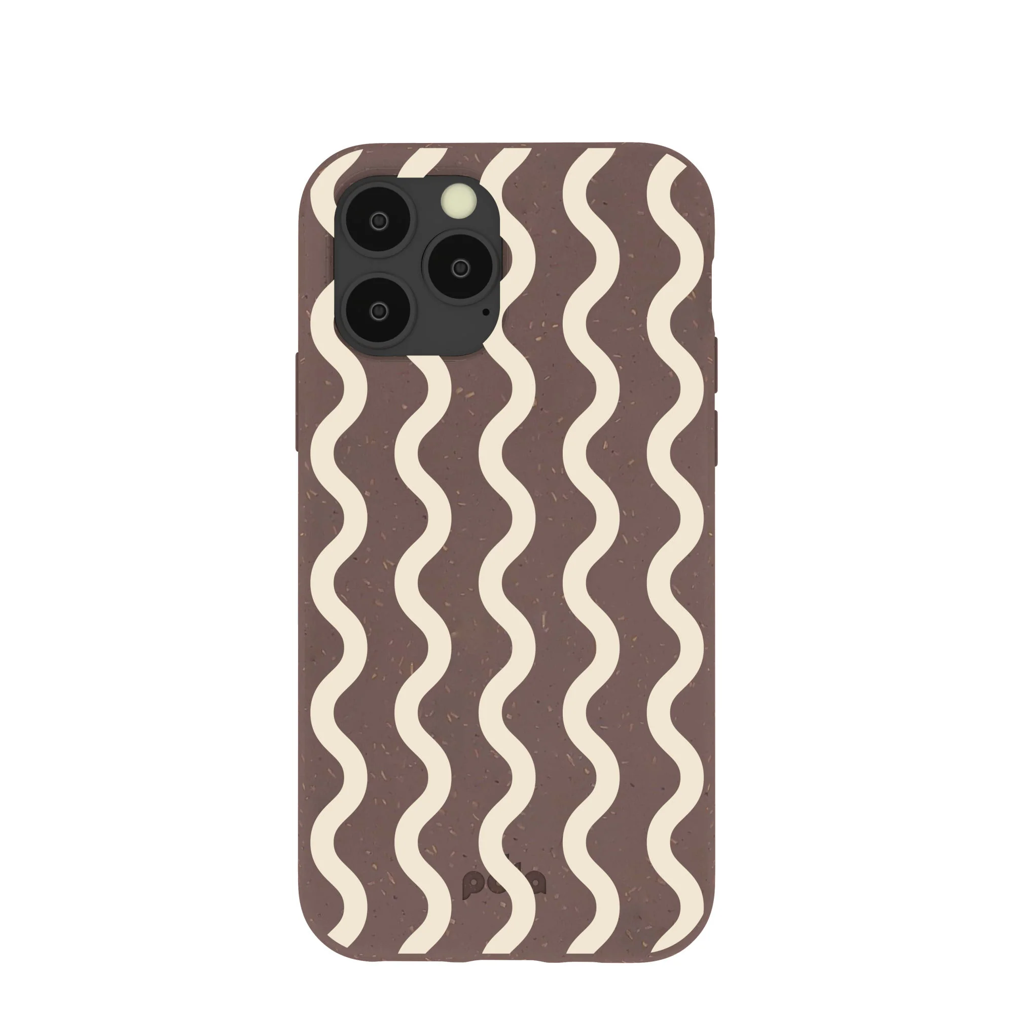 Chocolate Brown Latte Waves iPhone 11 Pro Case
