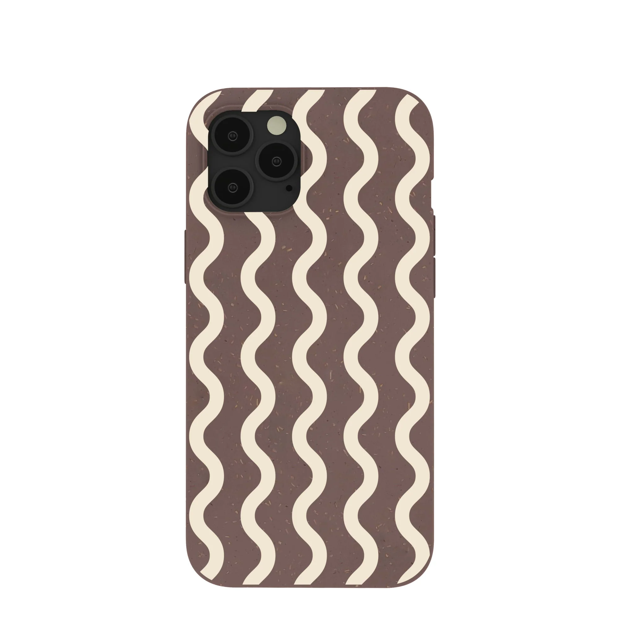 Chocolate Brown Latte Waves iPhone 12 Pro Max Case